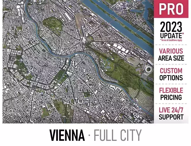 Vienna Low-poly 3D model