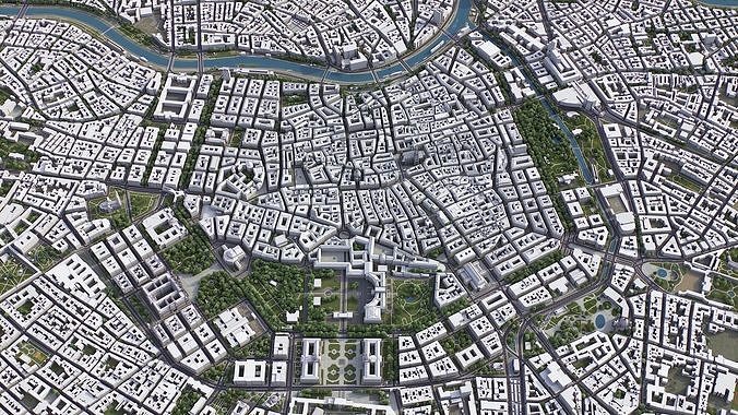 Vienna Low-poly 3D model 4