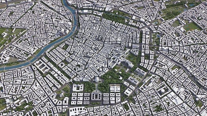 Vienna Low-poly 3D model 5