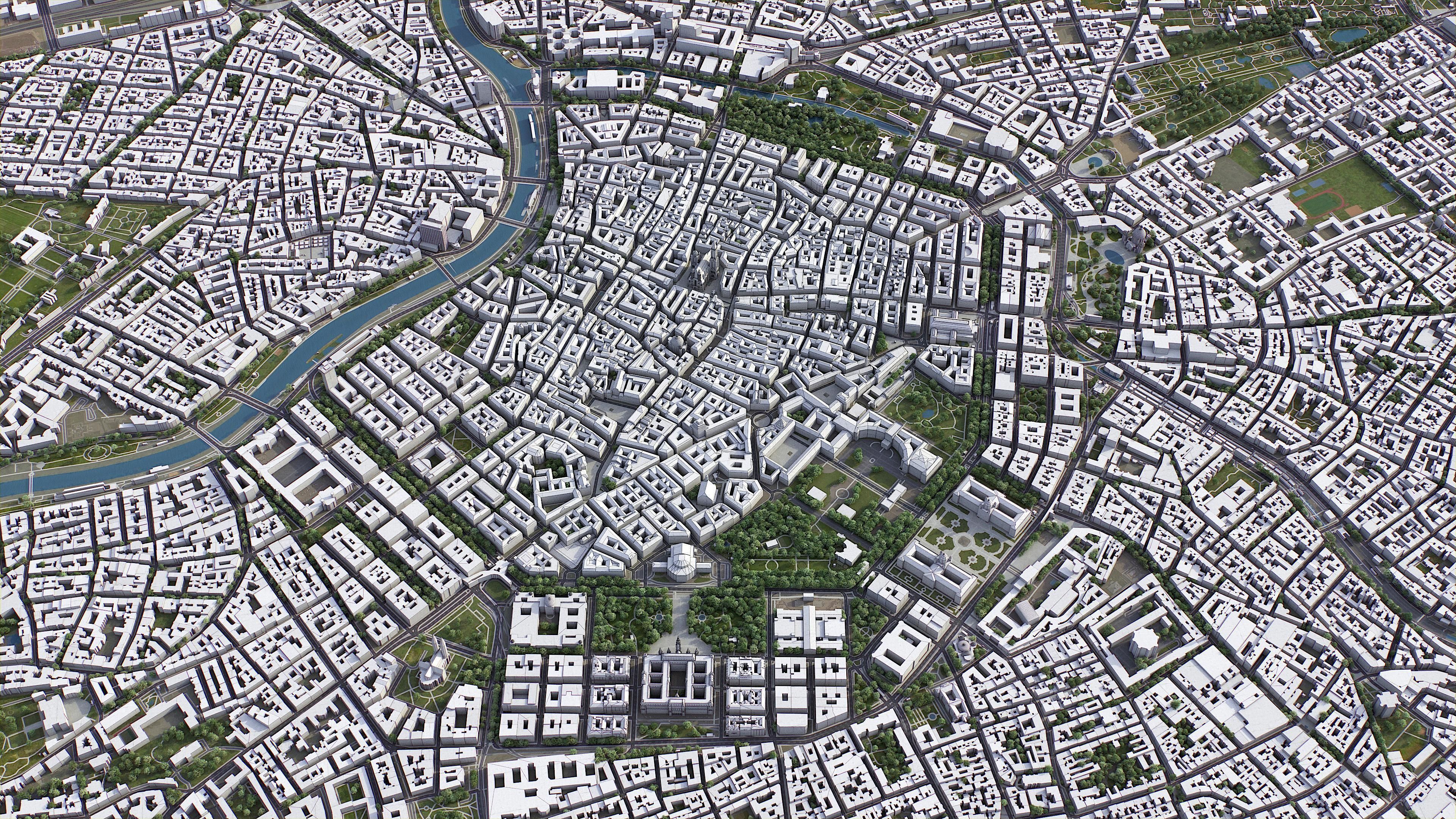 Vienna Low-poly 3D model_4