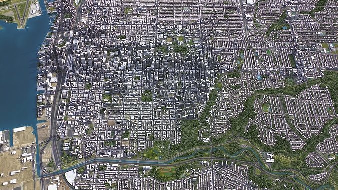Toronto Low-poly 3D model 6