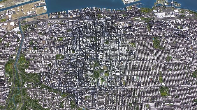 Toronto Low-poly 3D model 5