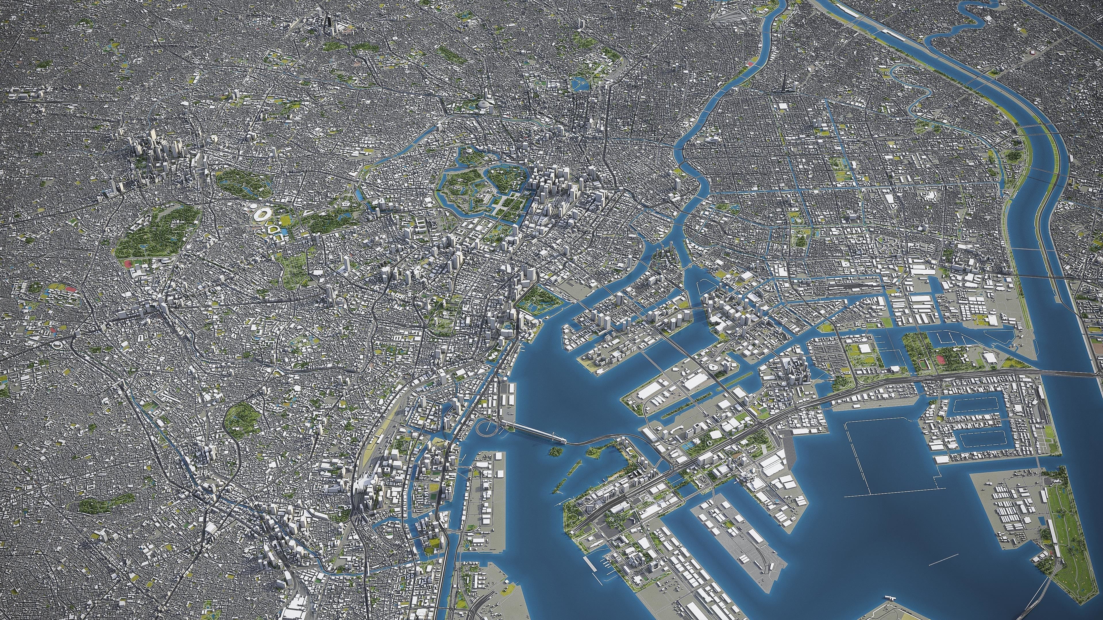 Tokyo Low-poly 3D model_10