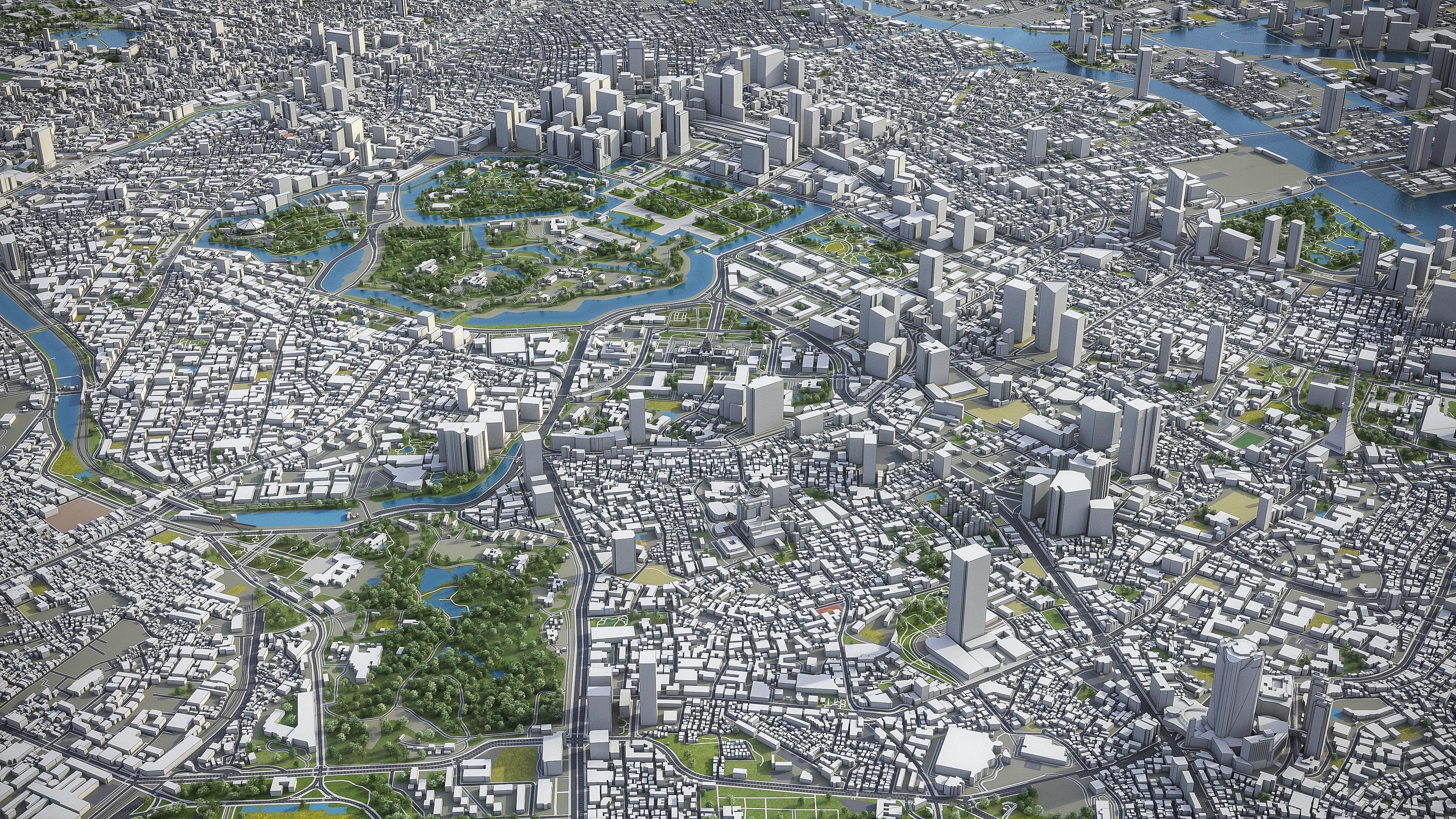 Tokyo Low-poly 3D model_24