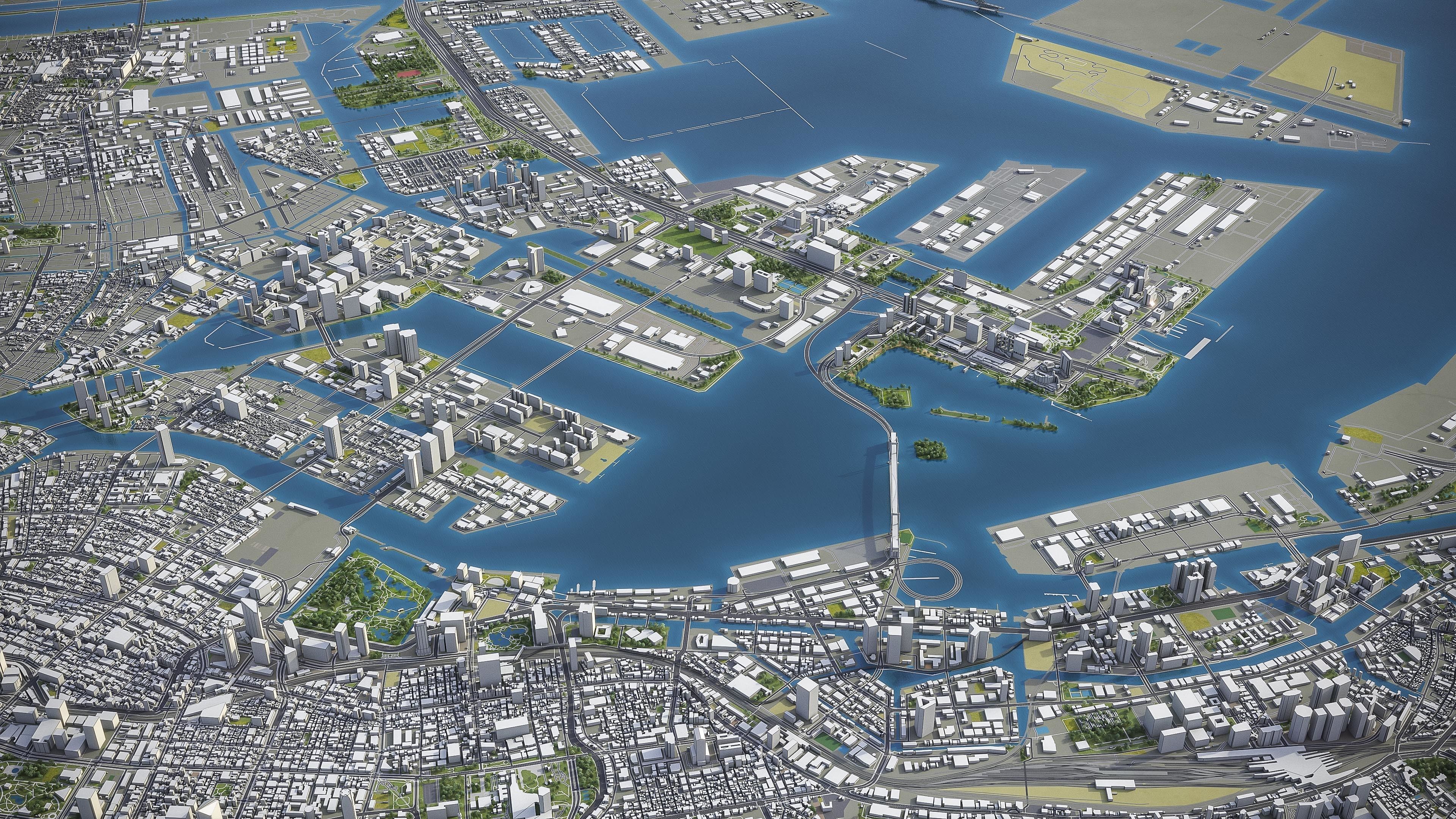 Tokyo Low-poly 3D model_12