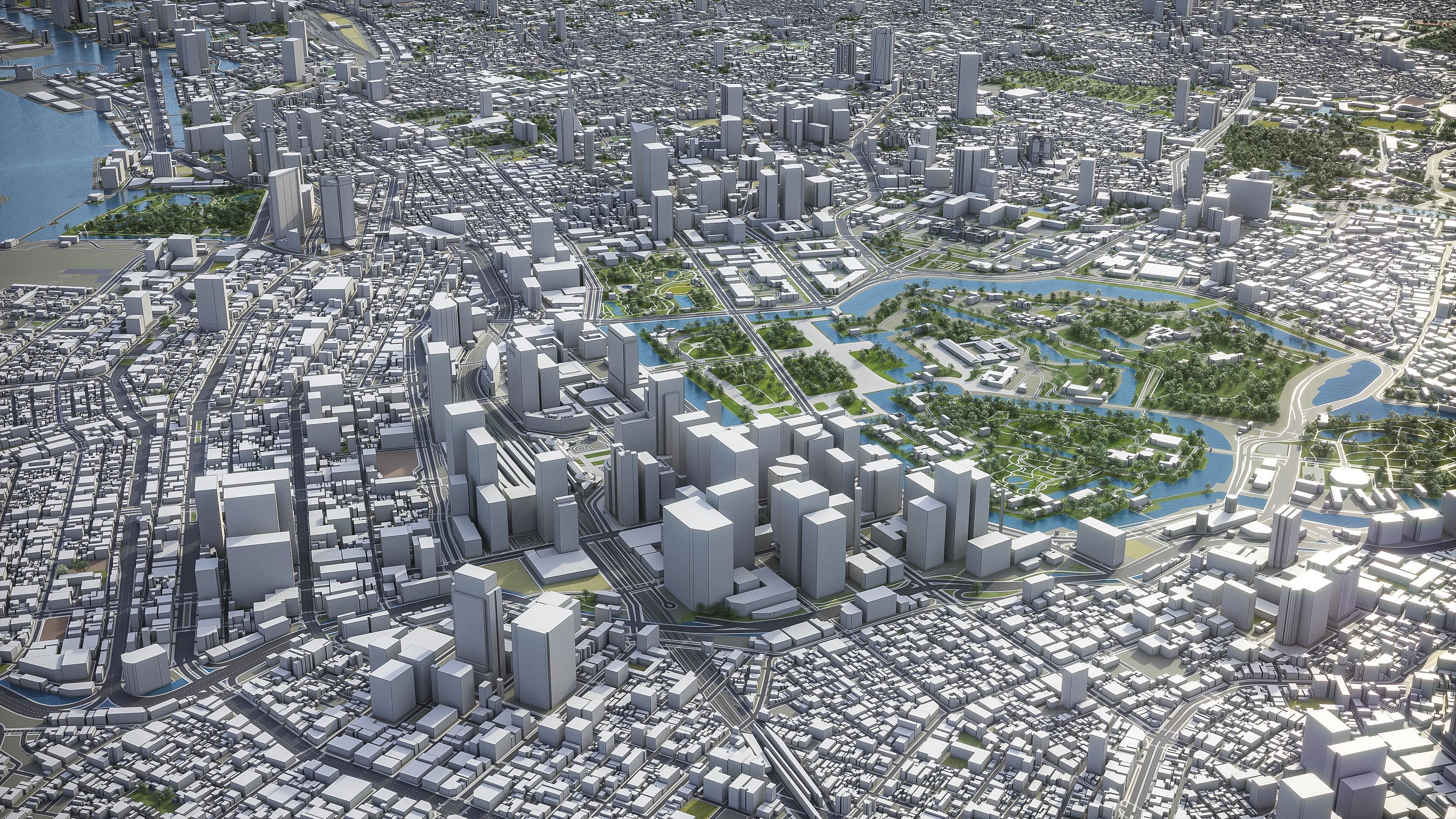 Tokyo Low-poly 3D model_3