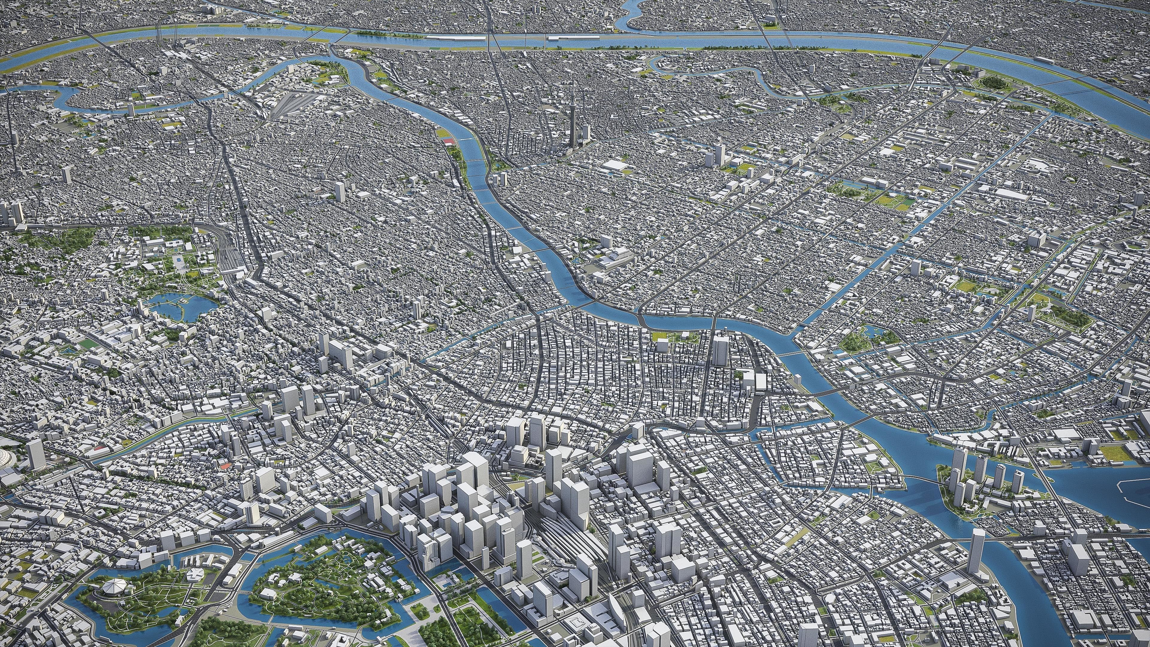 Tokyo Low-poly 3D model_11