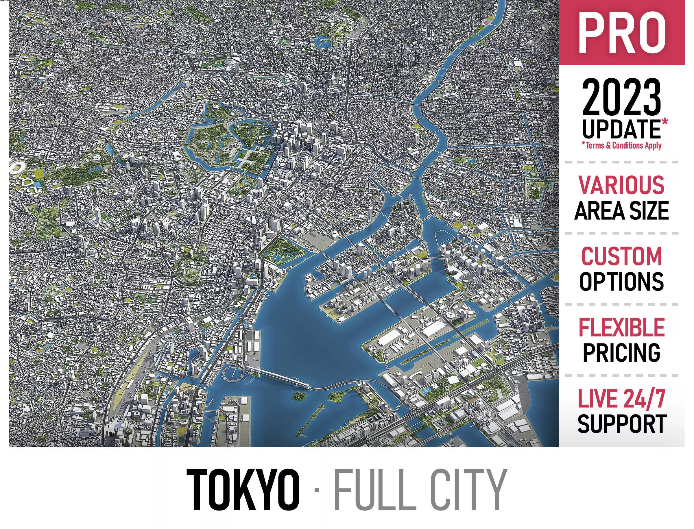 Tokyo Low-poly 3D model_0