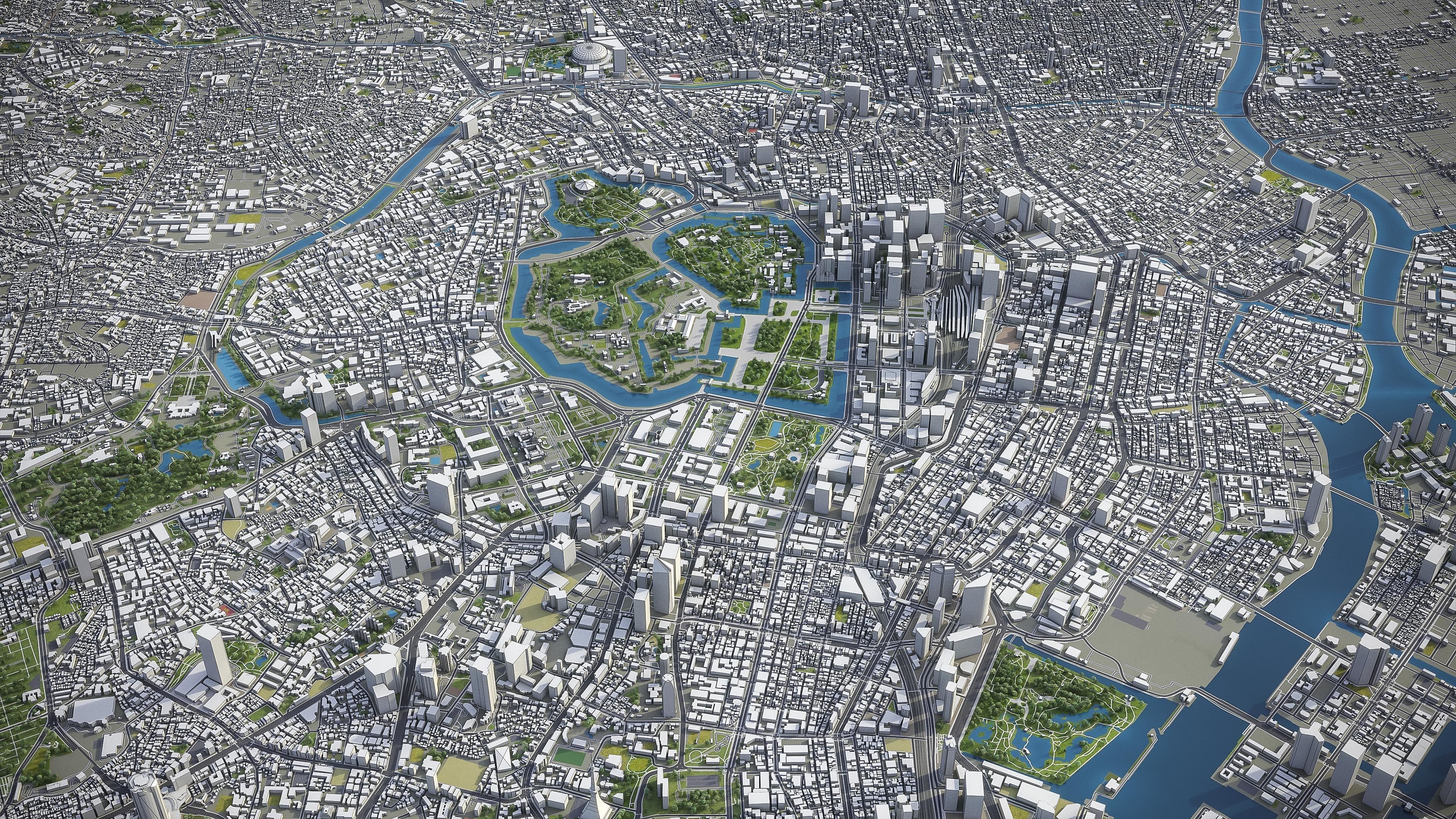 Tokyo Low-poly 3D model_34