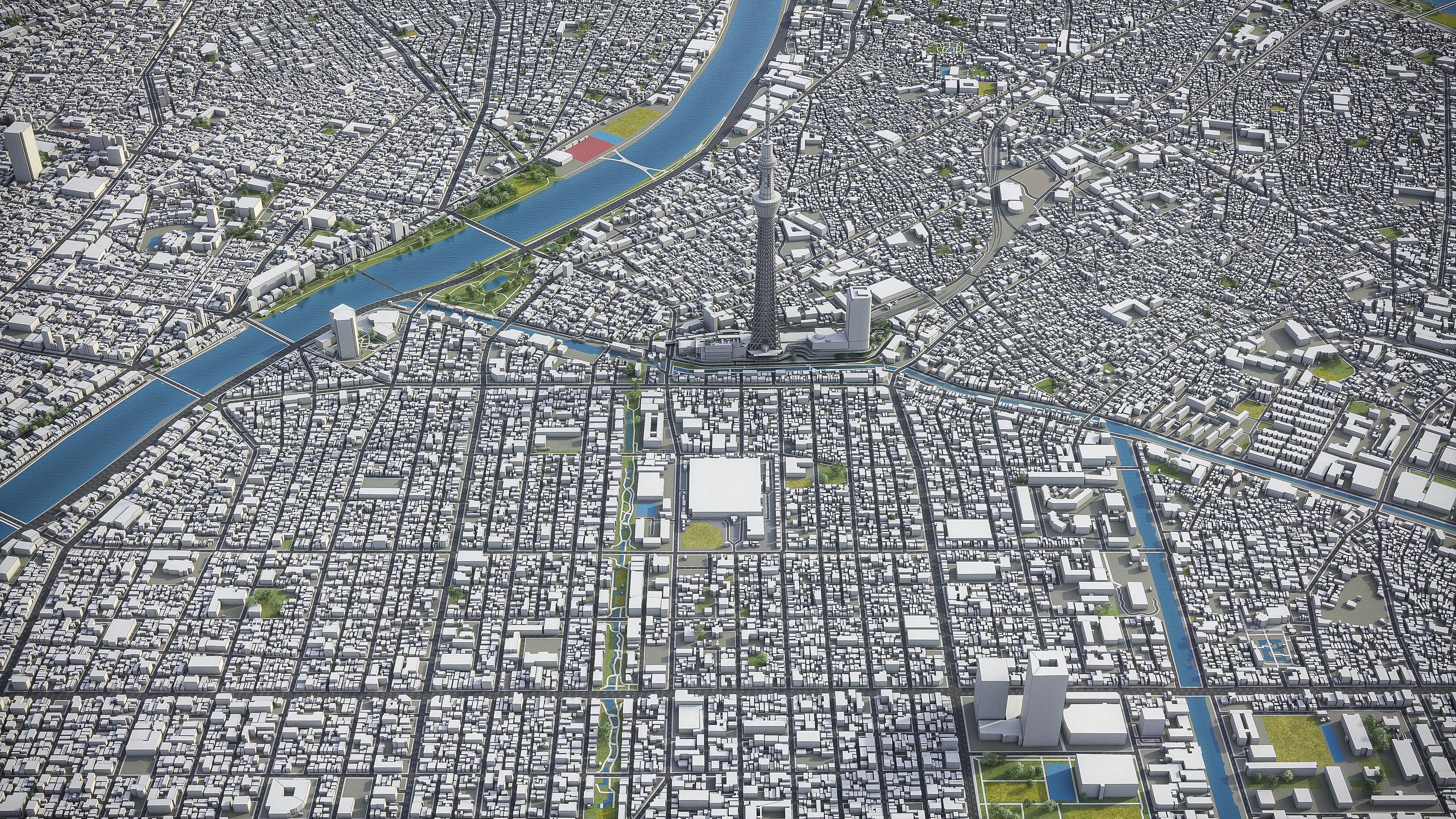 Tokyo Low-poly 3D model_15