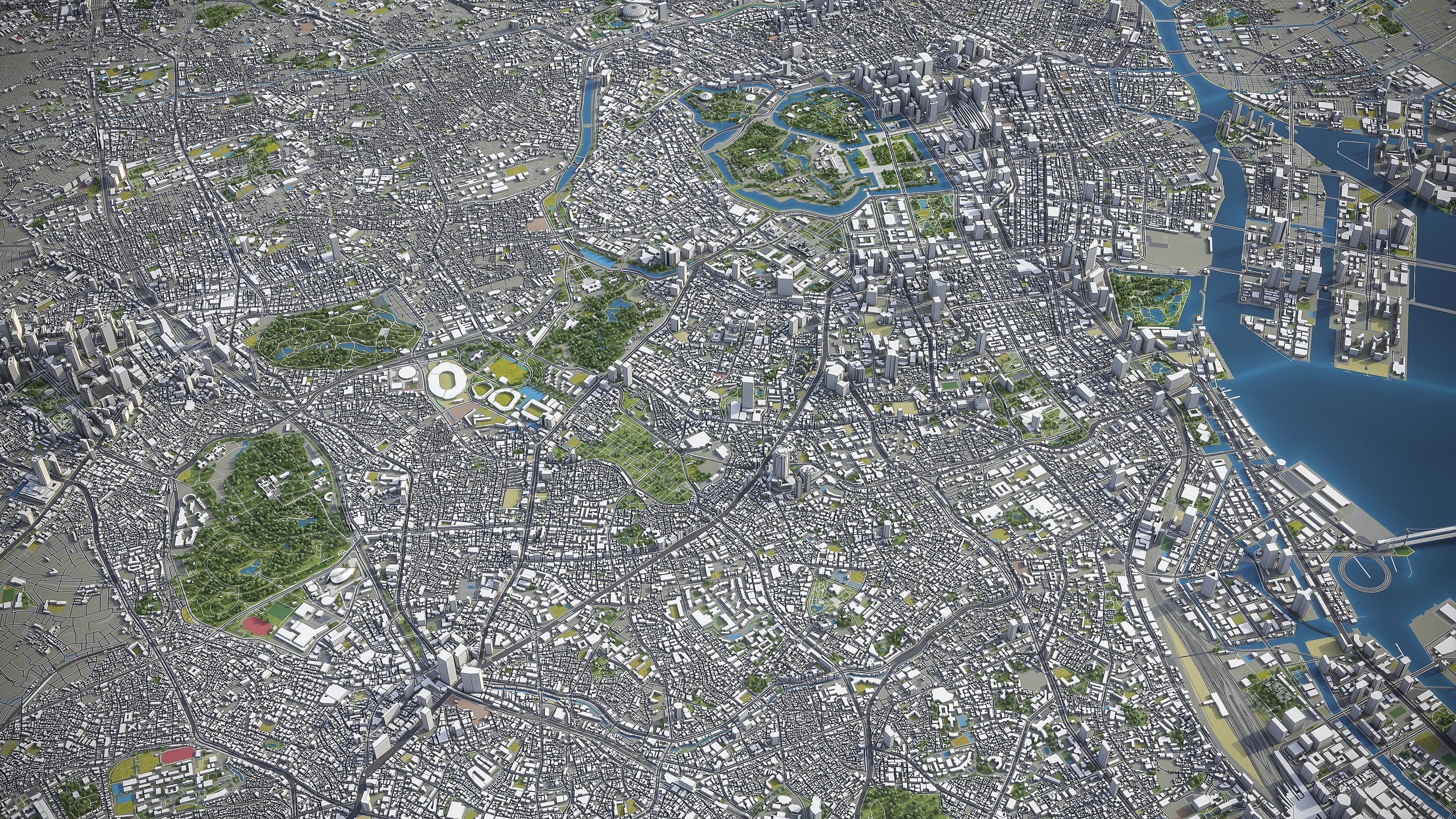 Tokyo Low-poly 3D model_30