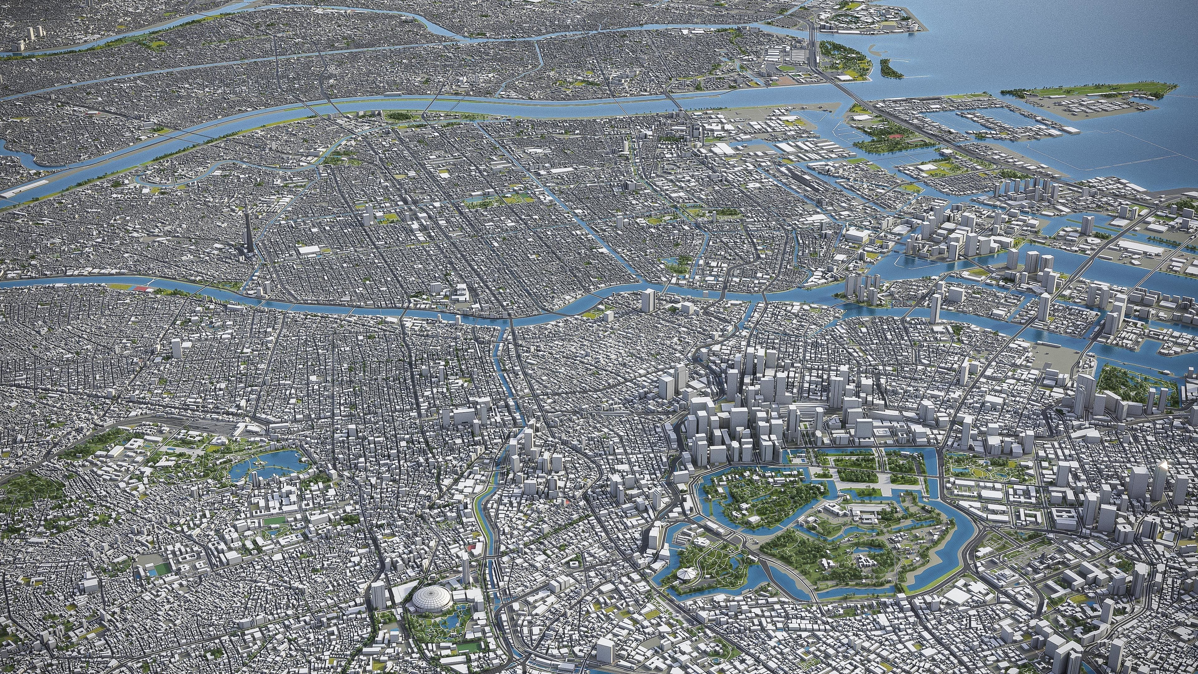 Tokyo Low-poly 3D model_8