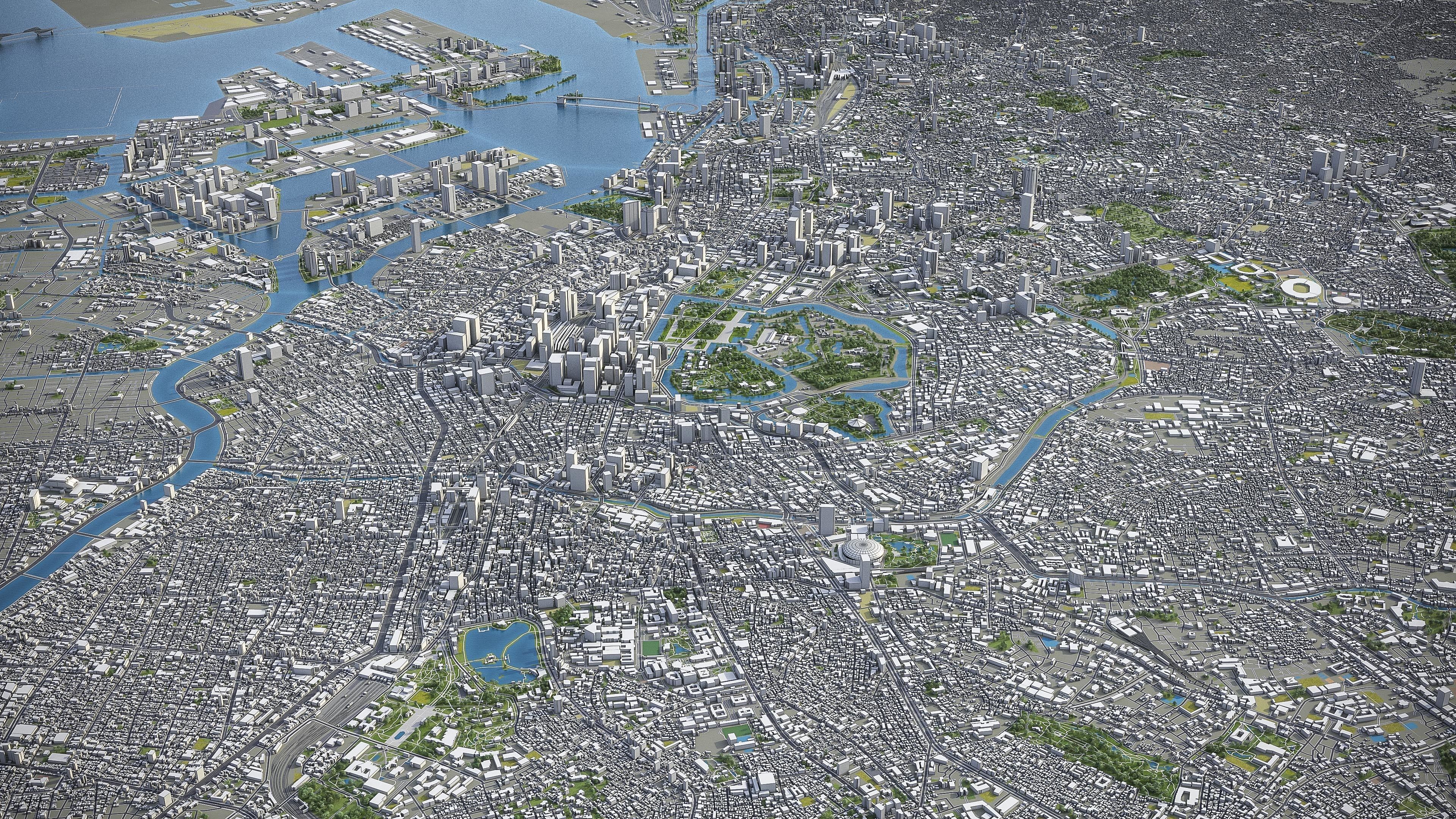 Tokyo Low-poly 3D model_33