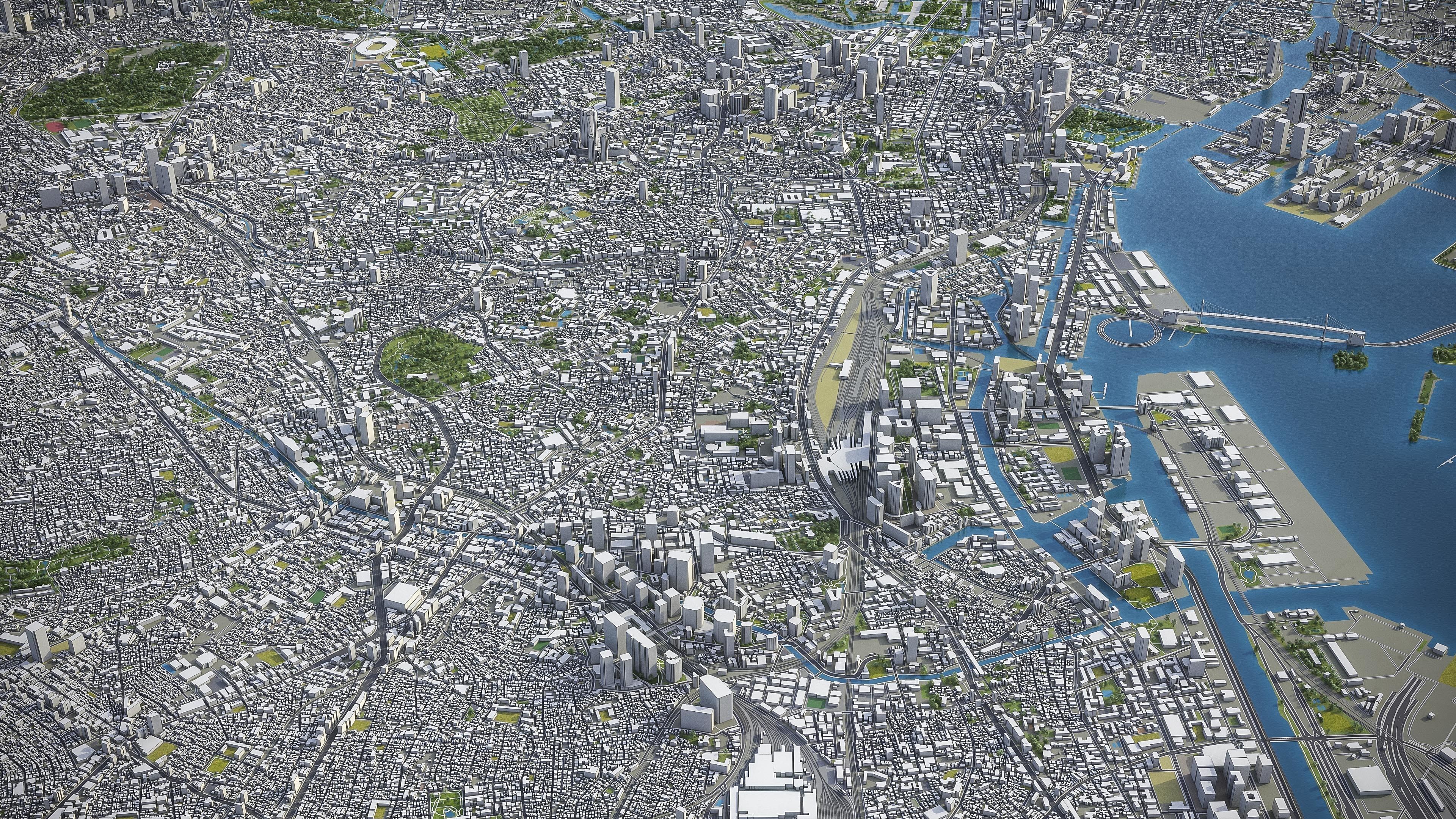 Tokyo Low-poly 3D model_25