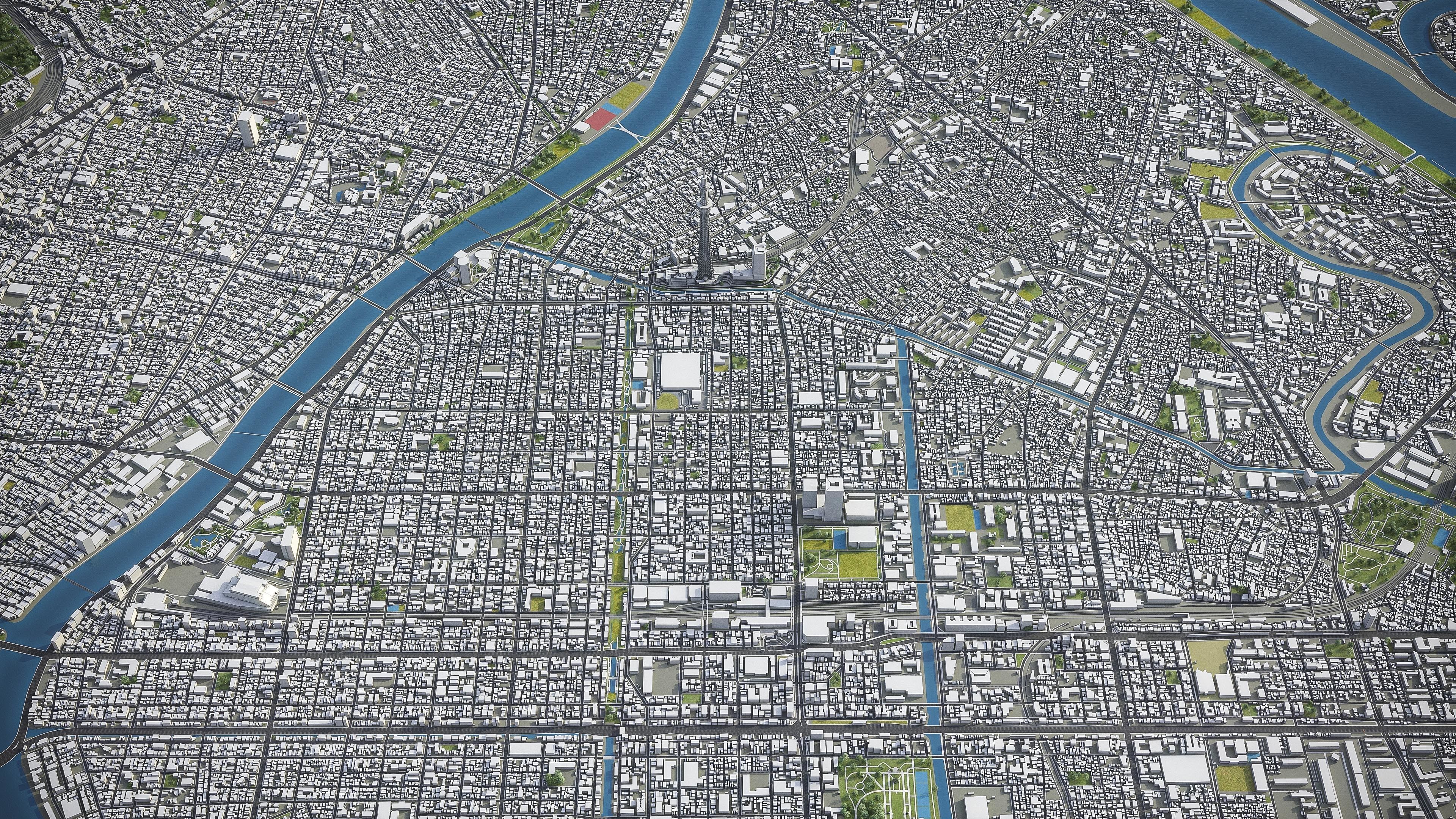 Tokyo Low-poly 3D model_14