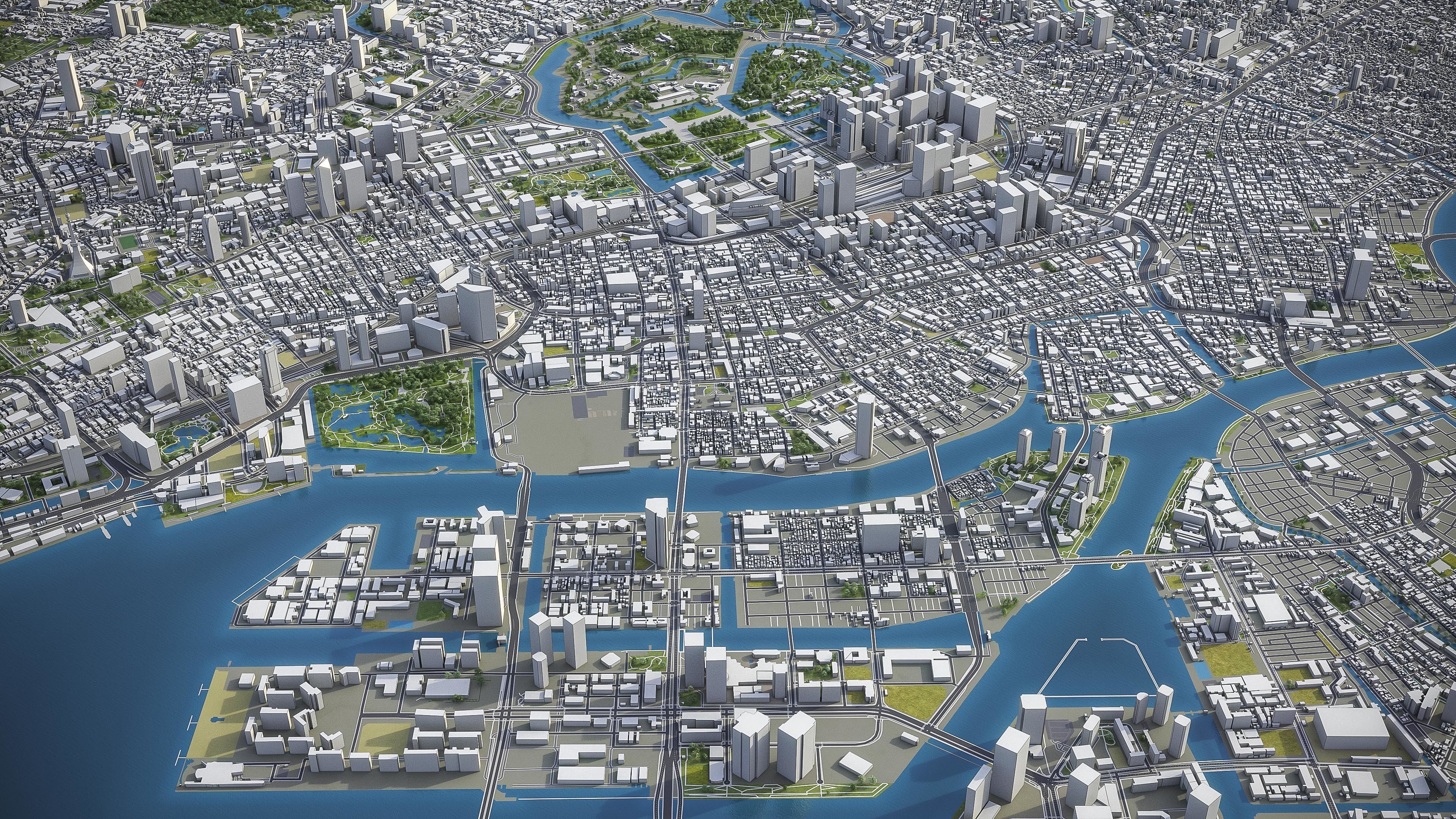 Tokyo Low-poly 3D model_16