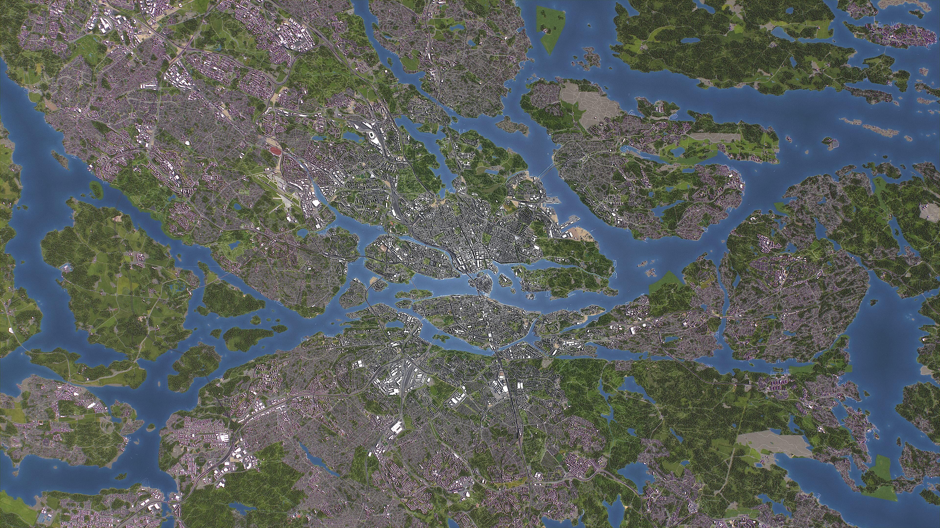 Stockholm - 3D City Model Low-poly 3D model_10