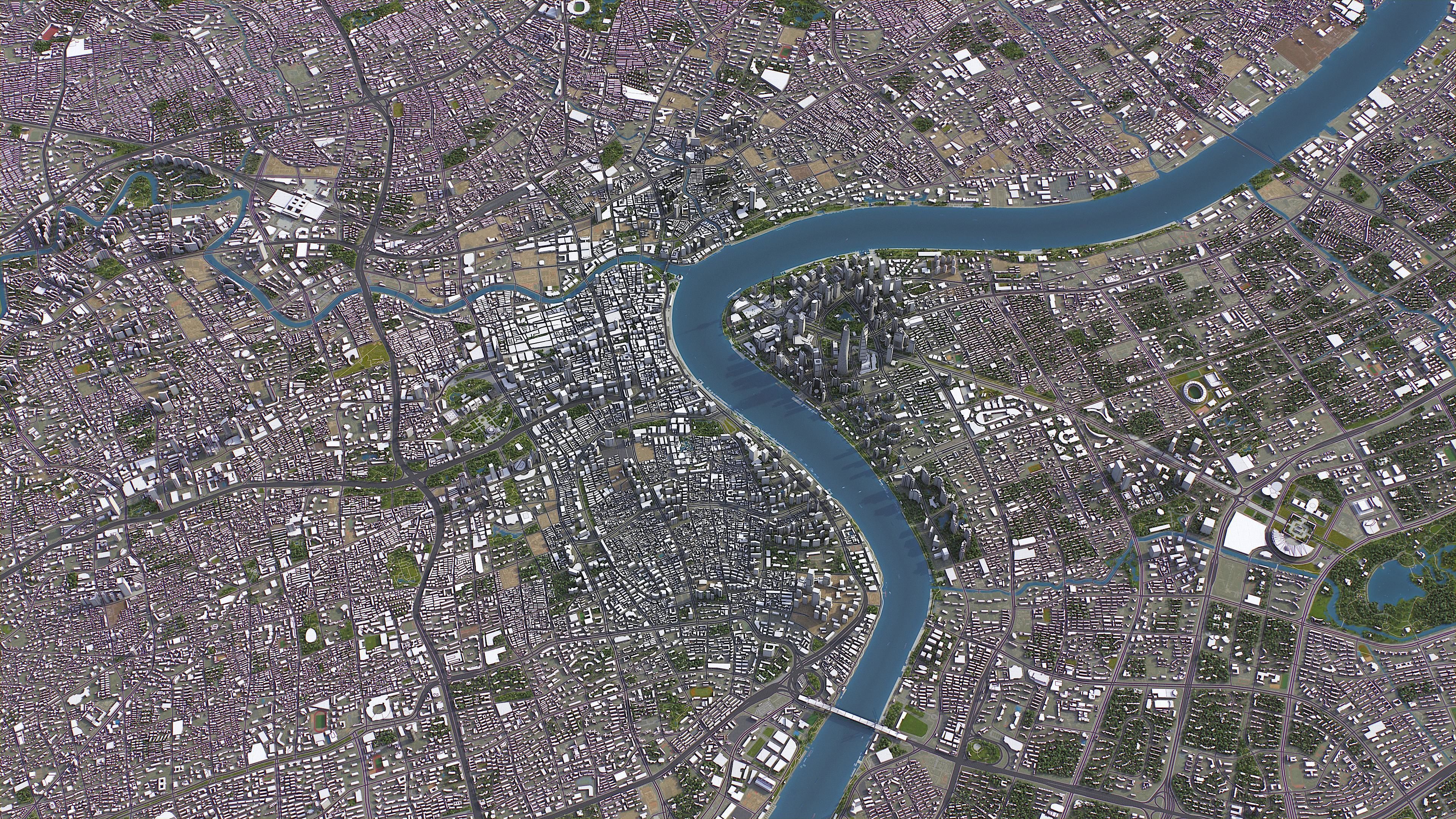 Shanghai Low-poly 3D model_14