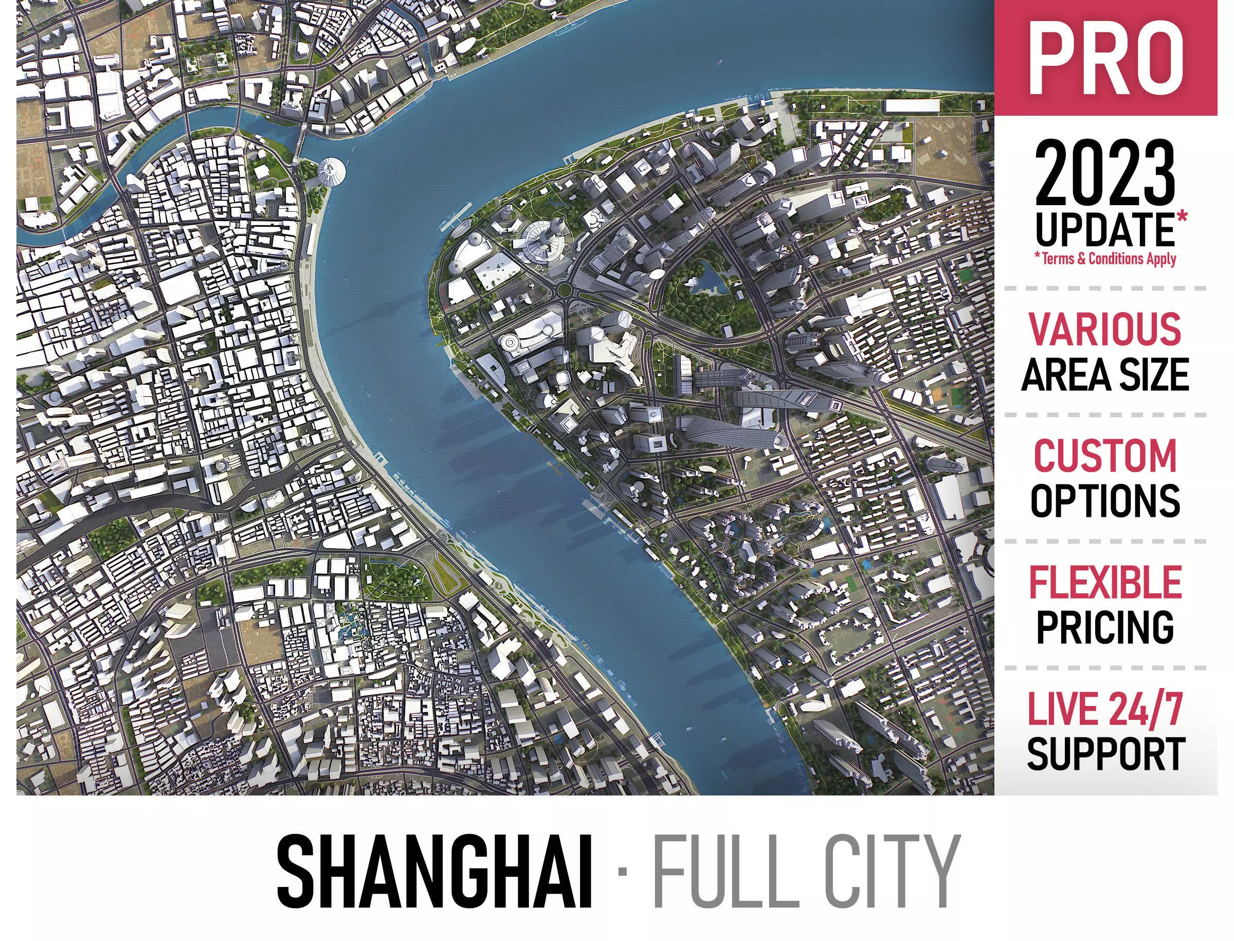 Shanghai Low-poly 3D model_0