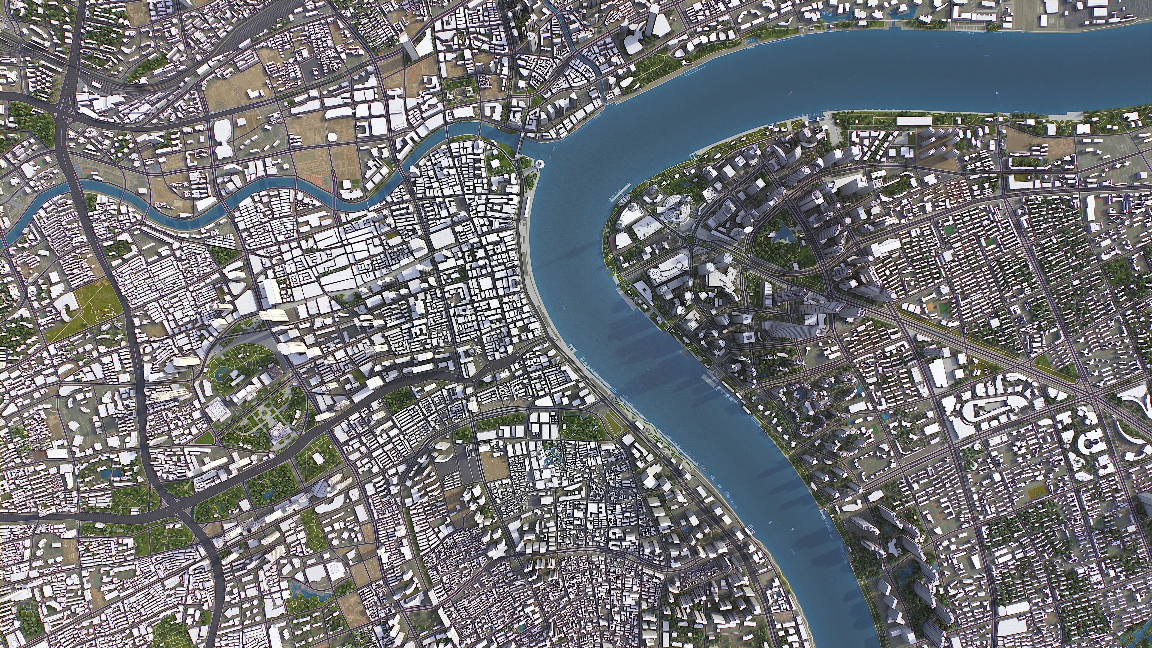 Shanghai Low-poly 3D model_13