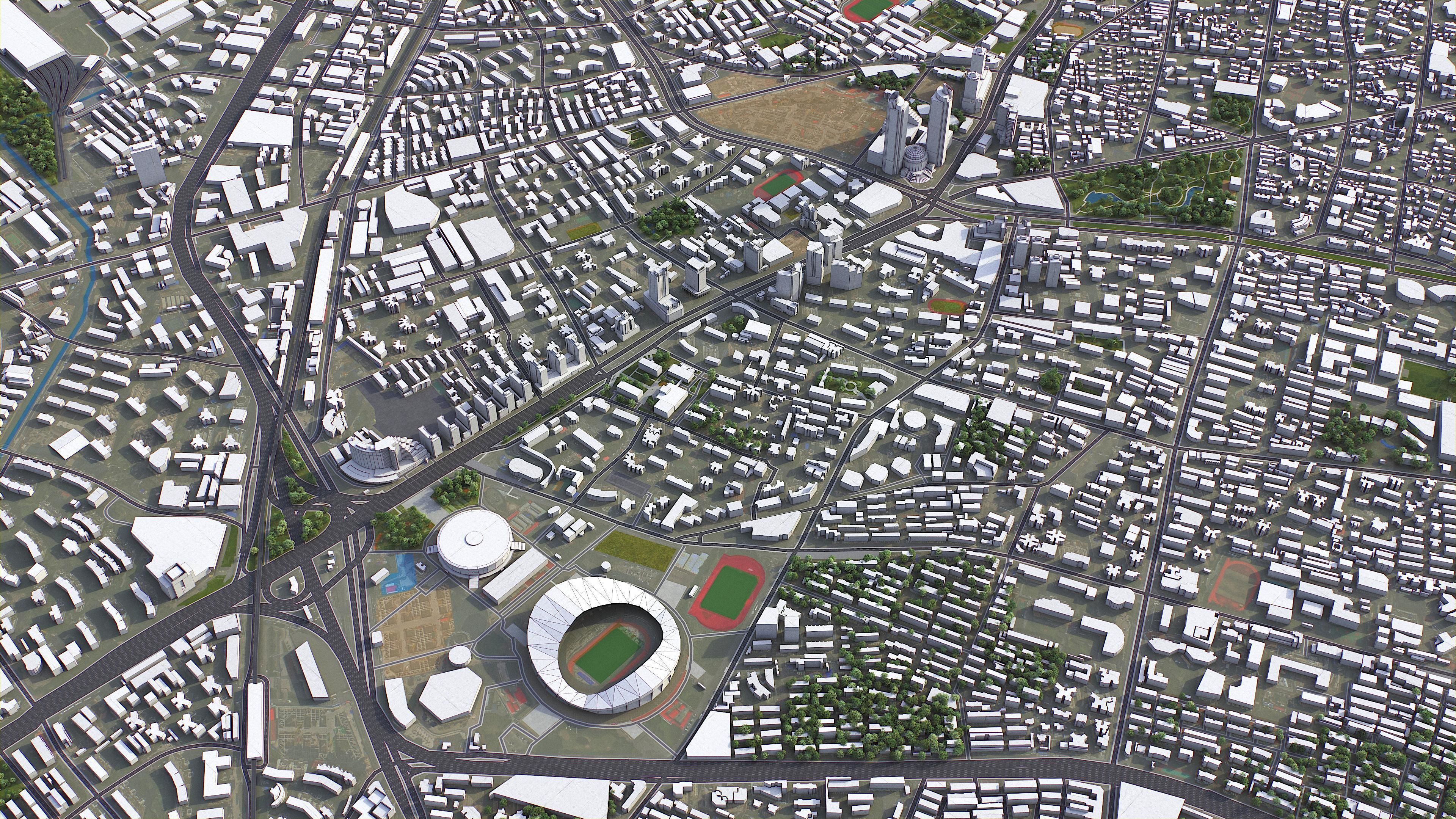 Shanghai Low-poly 3D model_22