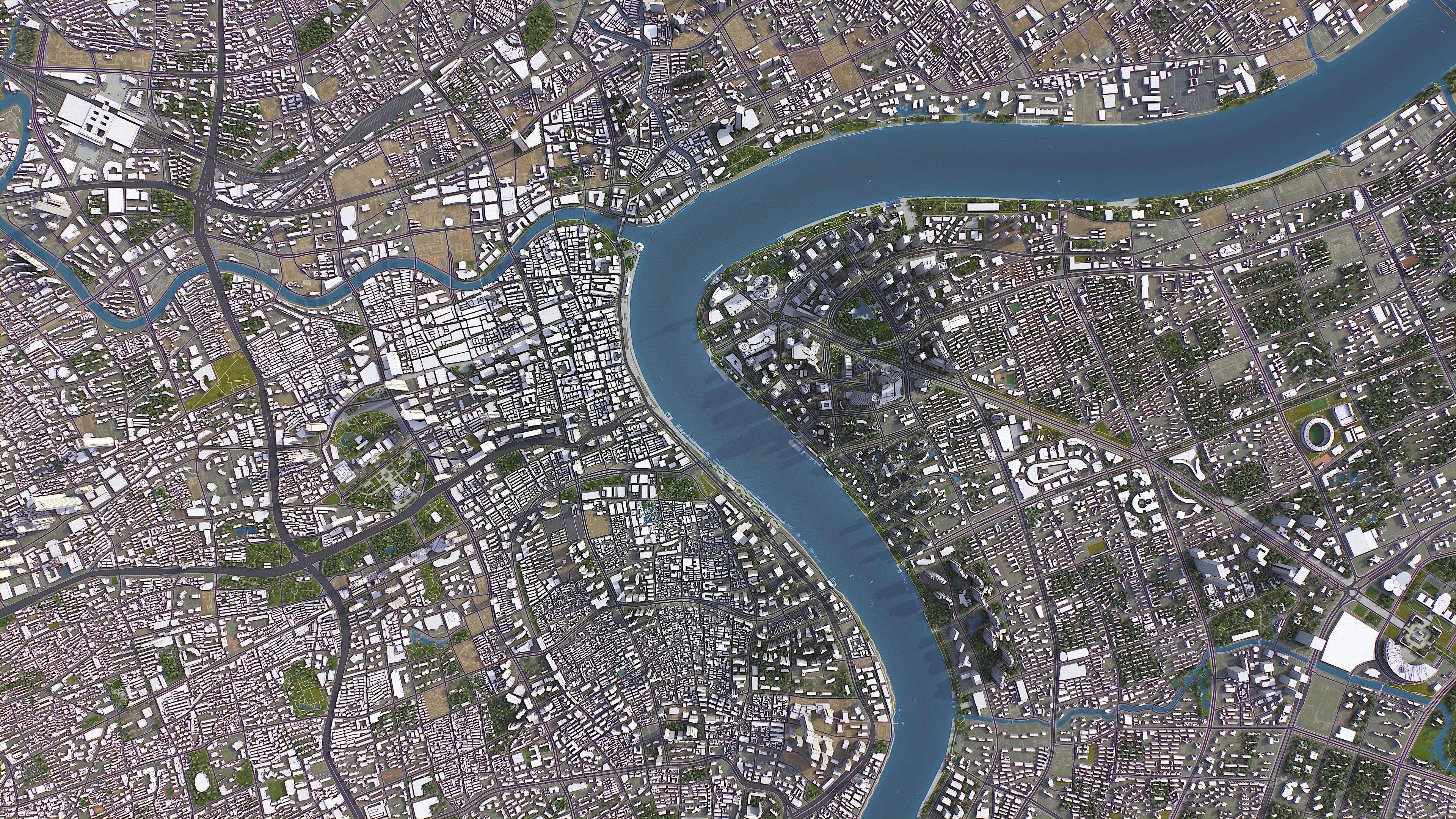 Shanghai Low-poly 3D model_17