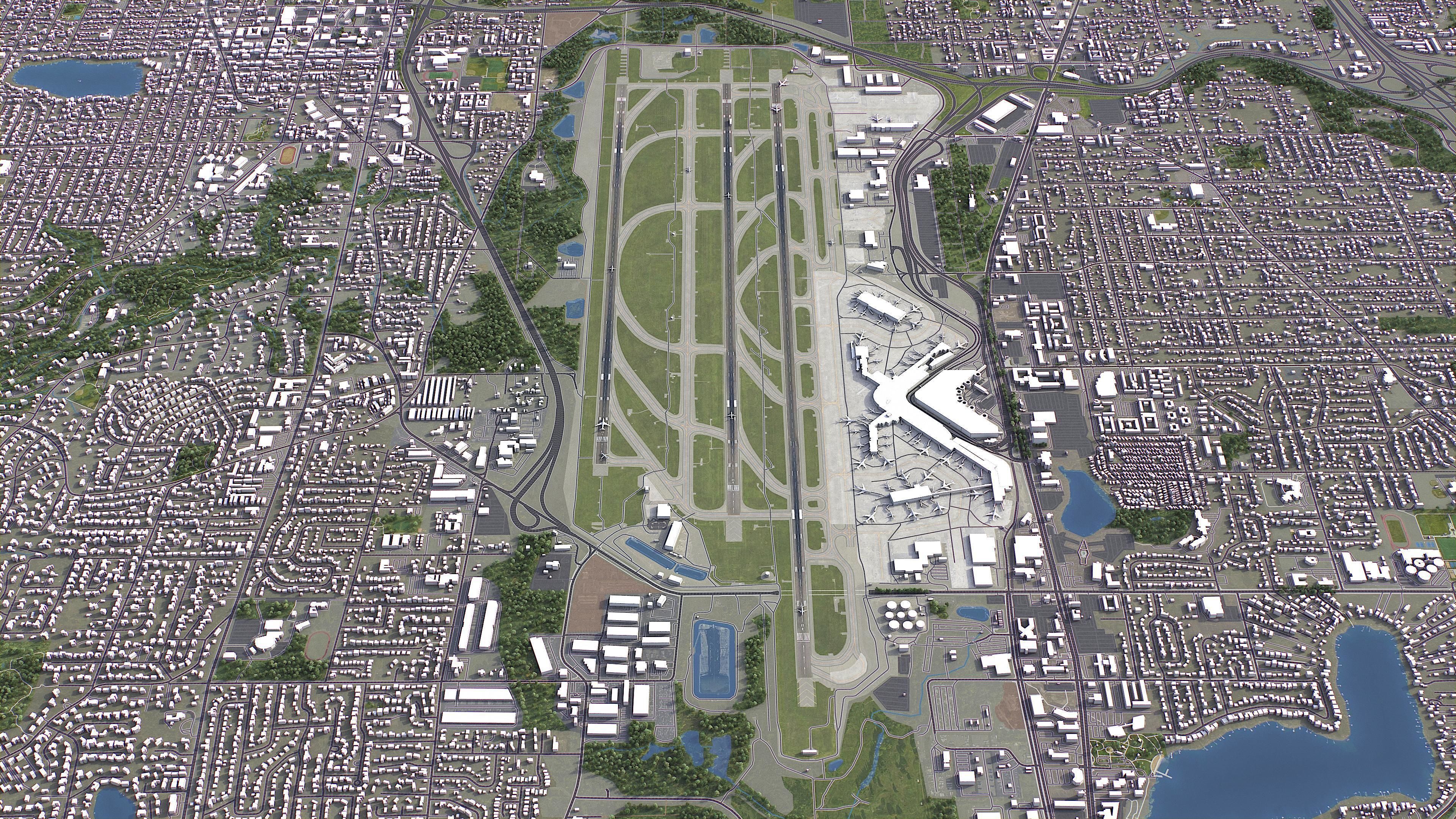 Seattle - 3D City Model Low-poly 3D model_35