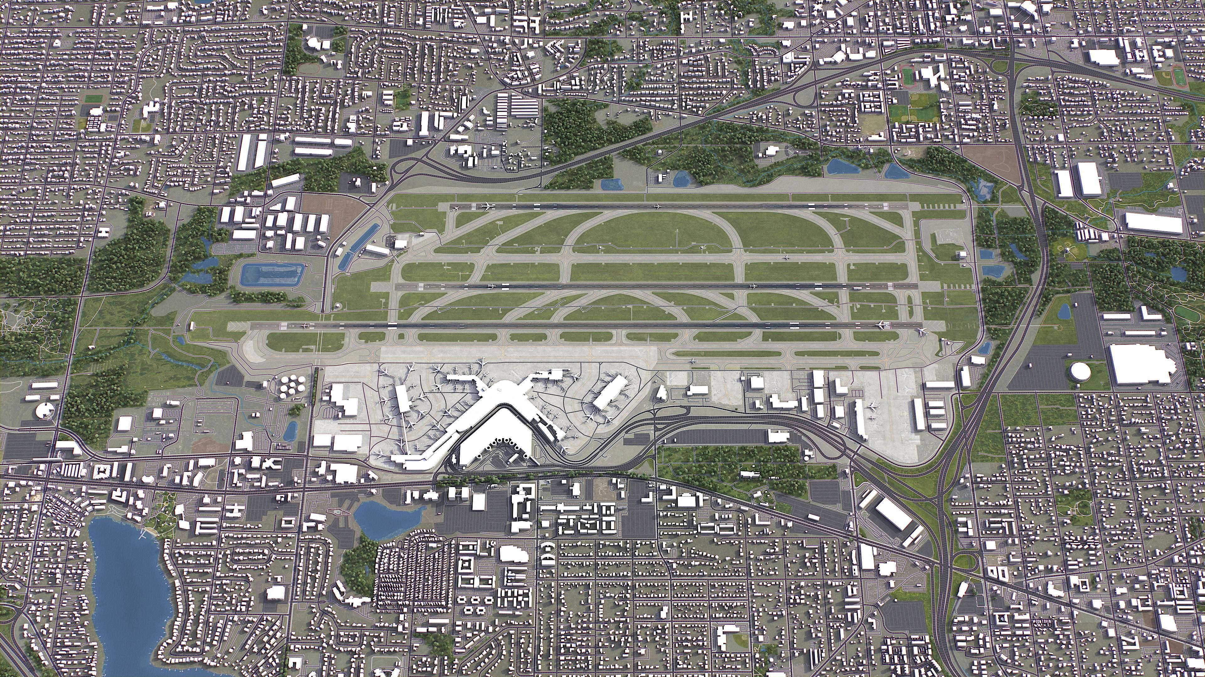 Seattle - 3D City Model Low-poly 3D model_34