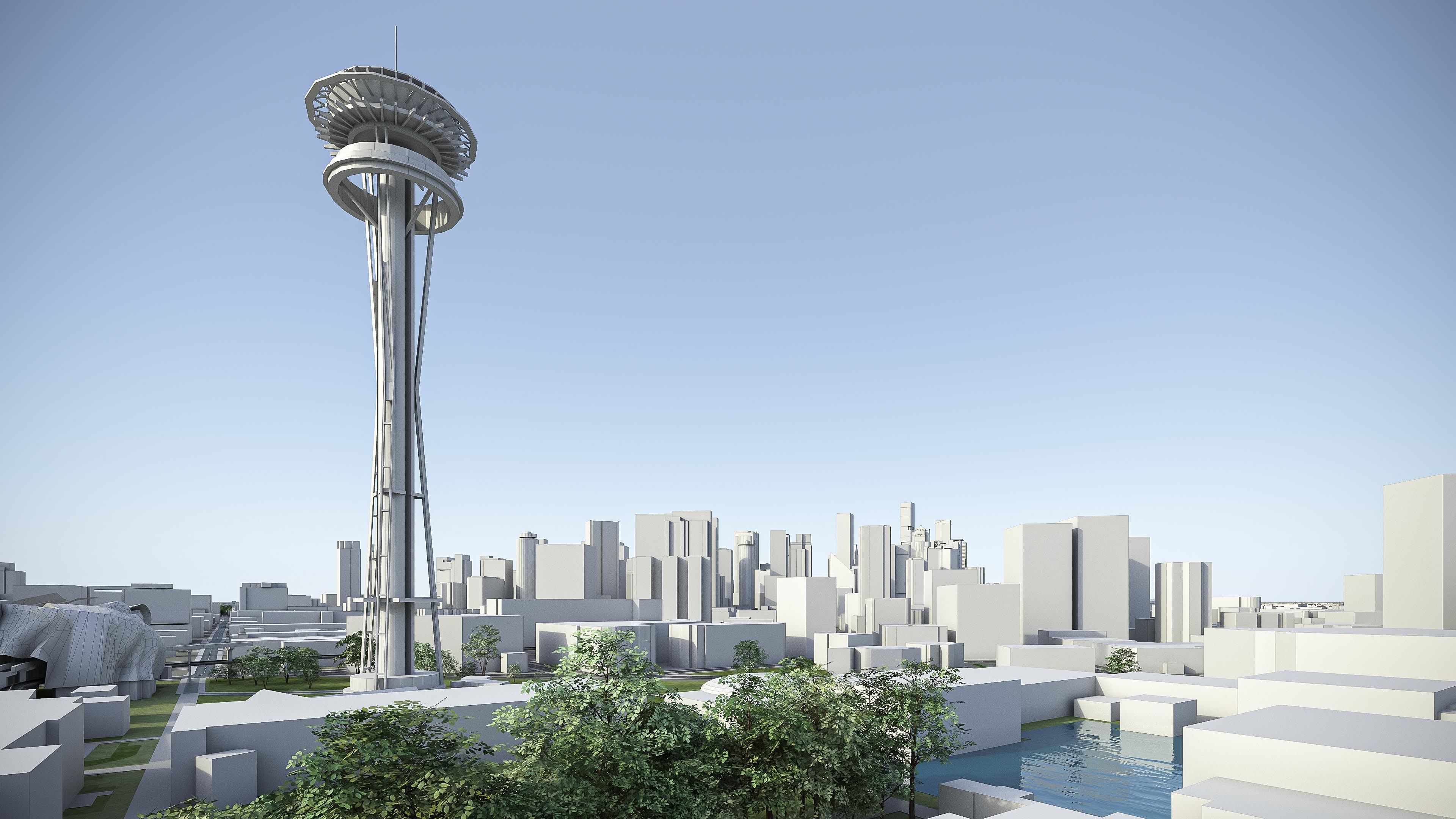 Seattle - 3D City Model Low-poly 3D model_21