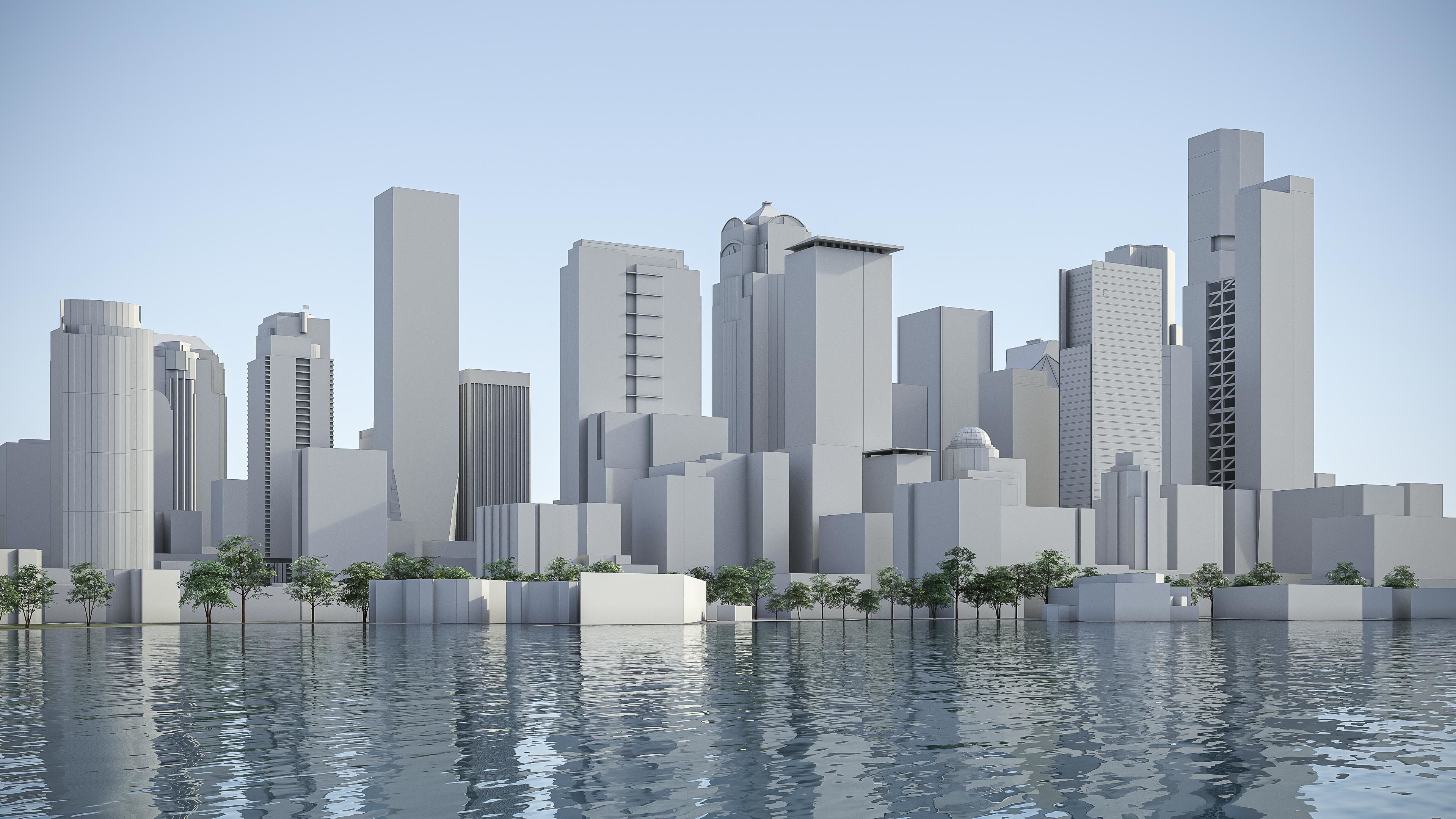 Seattle - 3D City Model Low-poly 3D model_20