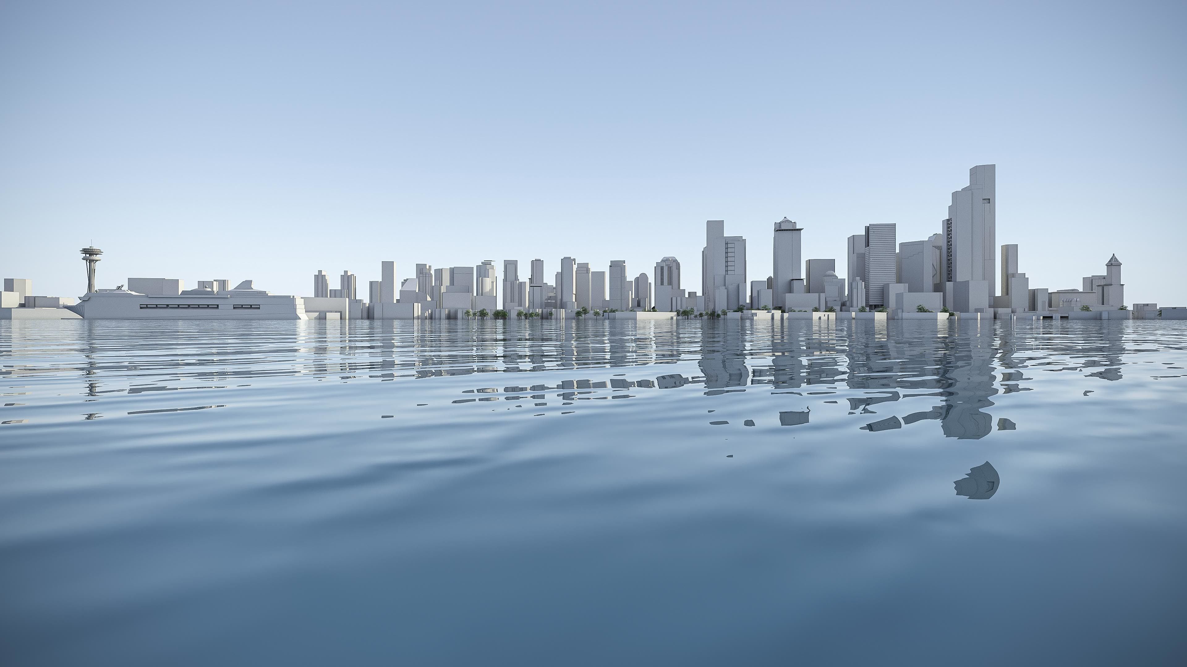 Seattle - 3D City Model Low-poly 3D model_22