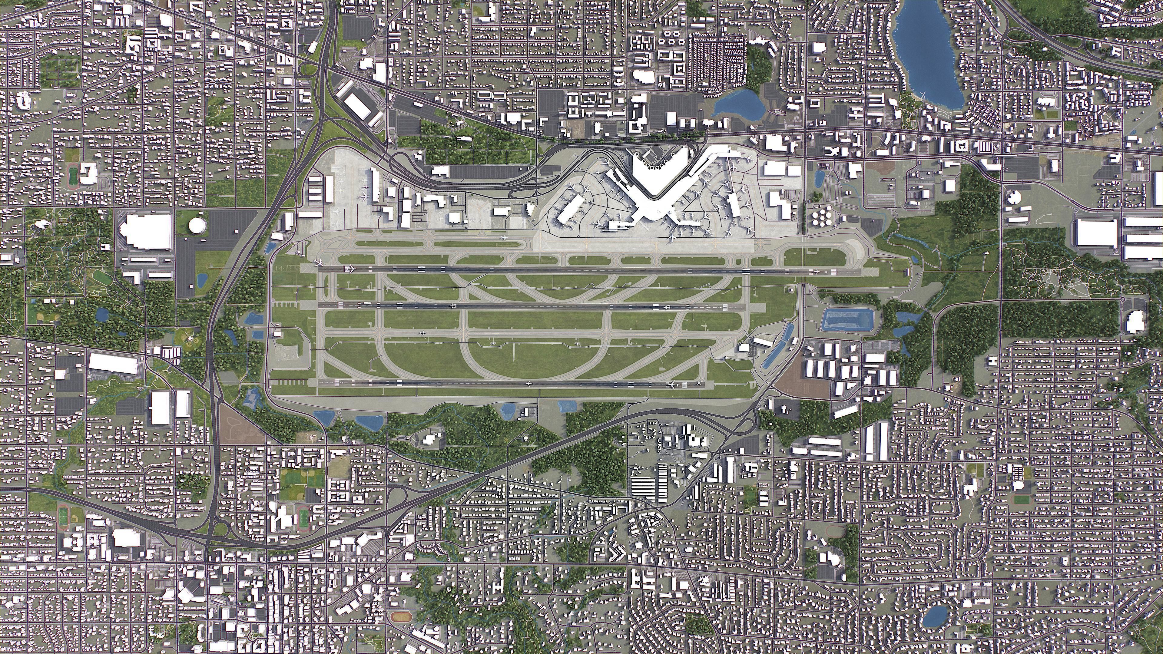 Seattle - 3D City Model Low-poly 3D model_33