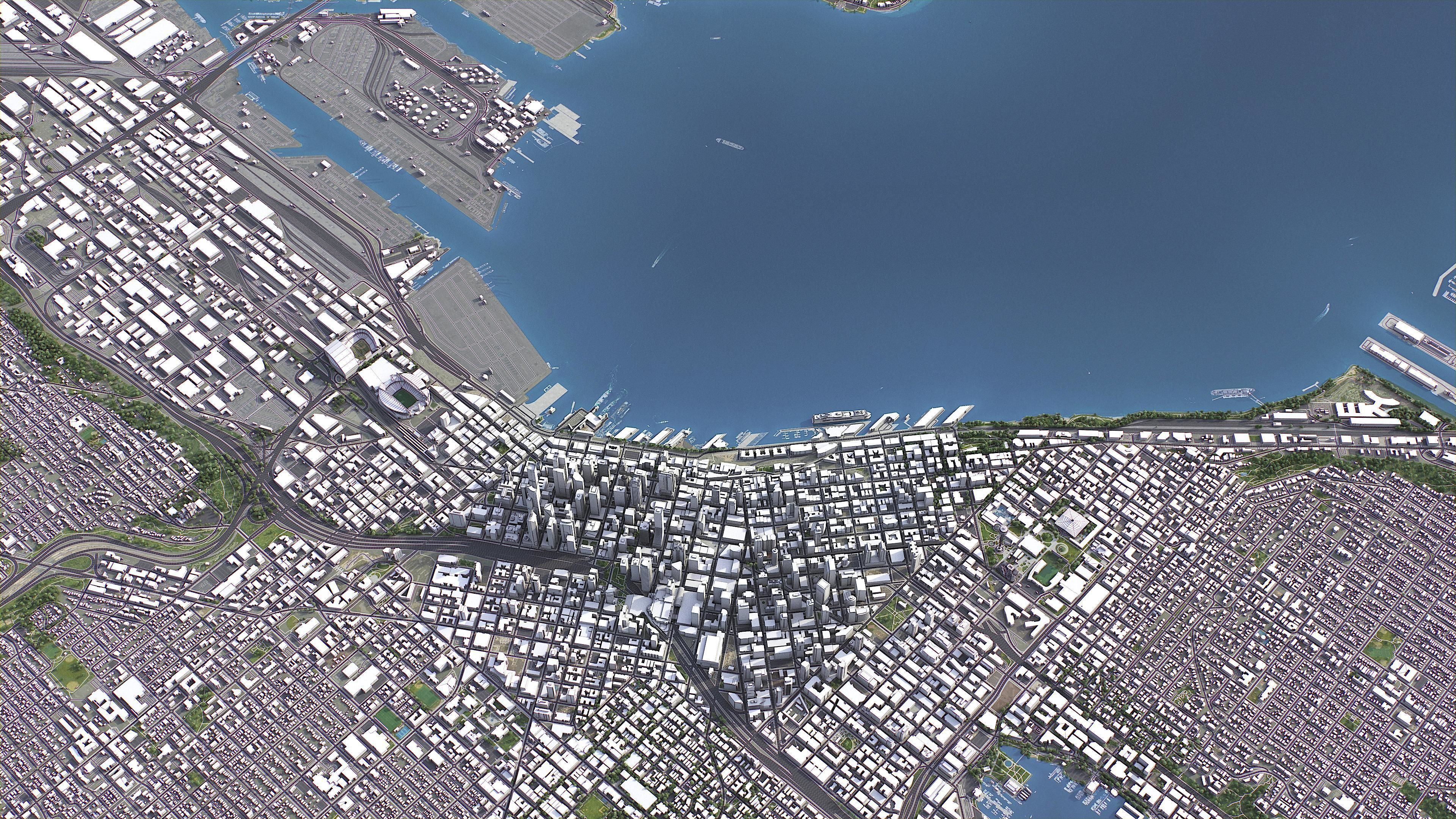 Seattle - 3D City Model Low-poly 3D model_19