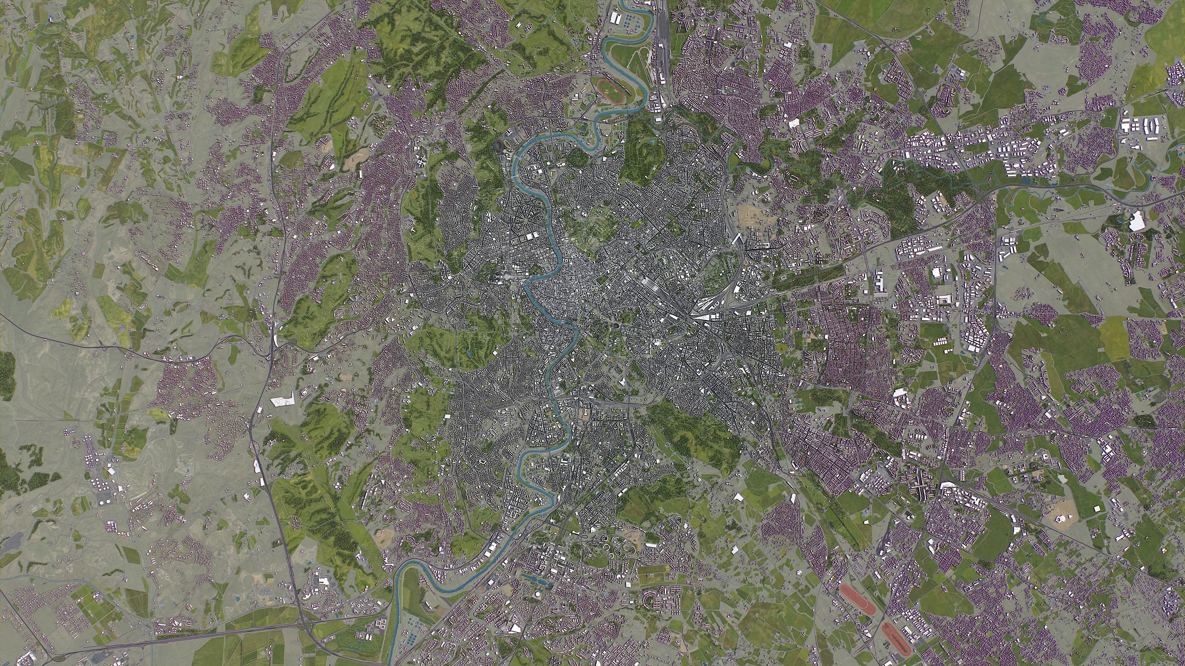 Rome - city Low-poly 3D model_24