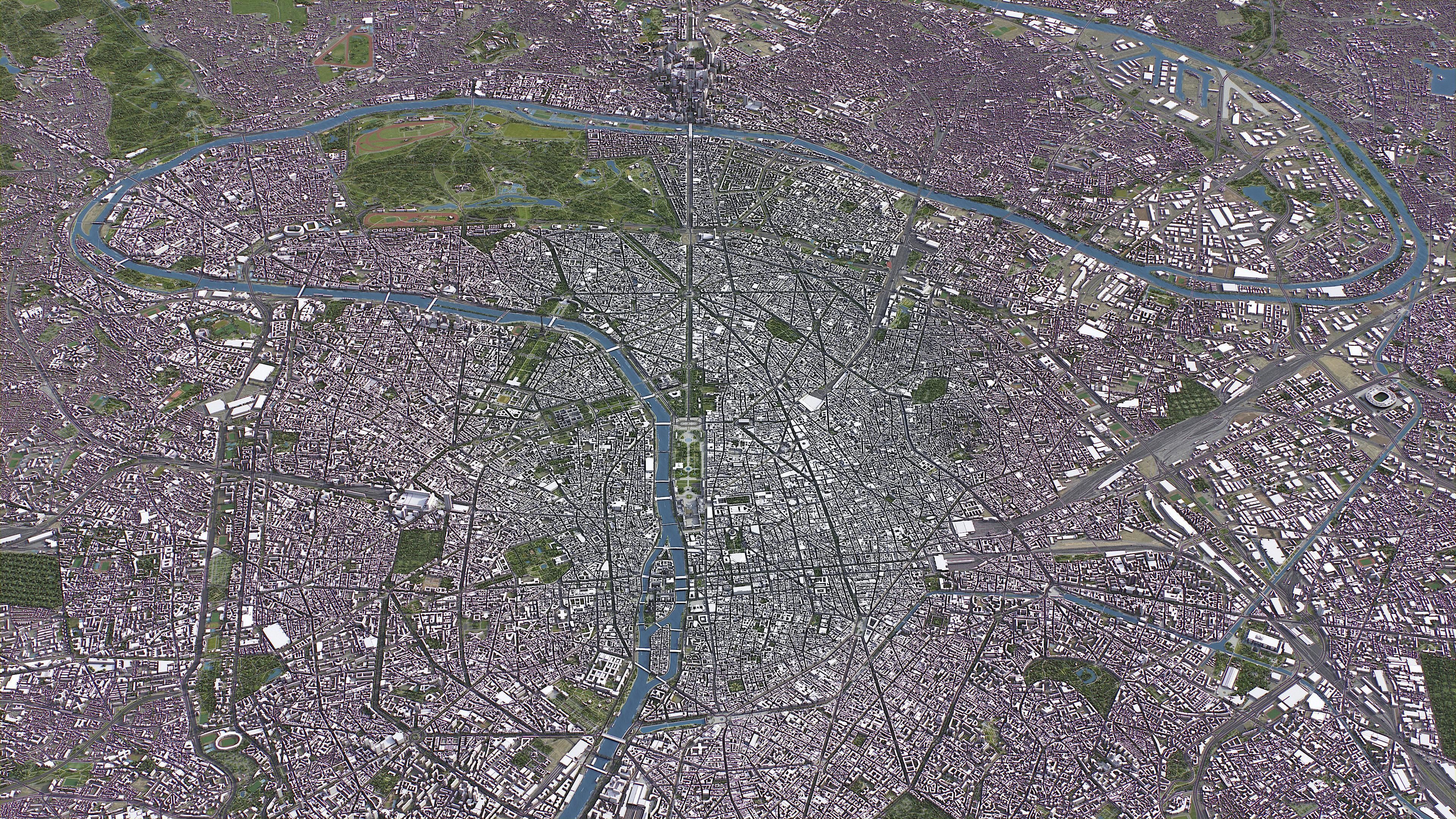 Paris Low-poly 3D model_8