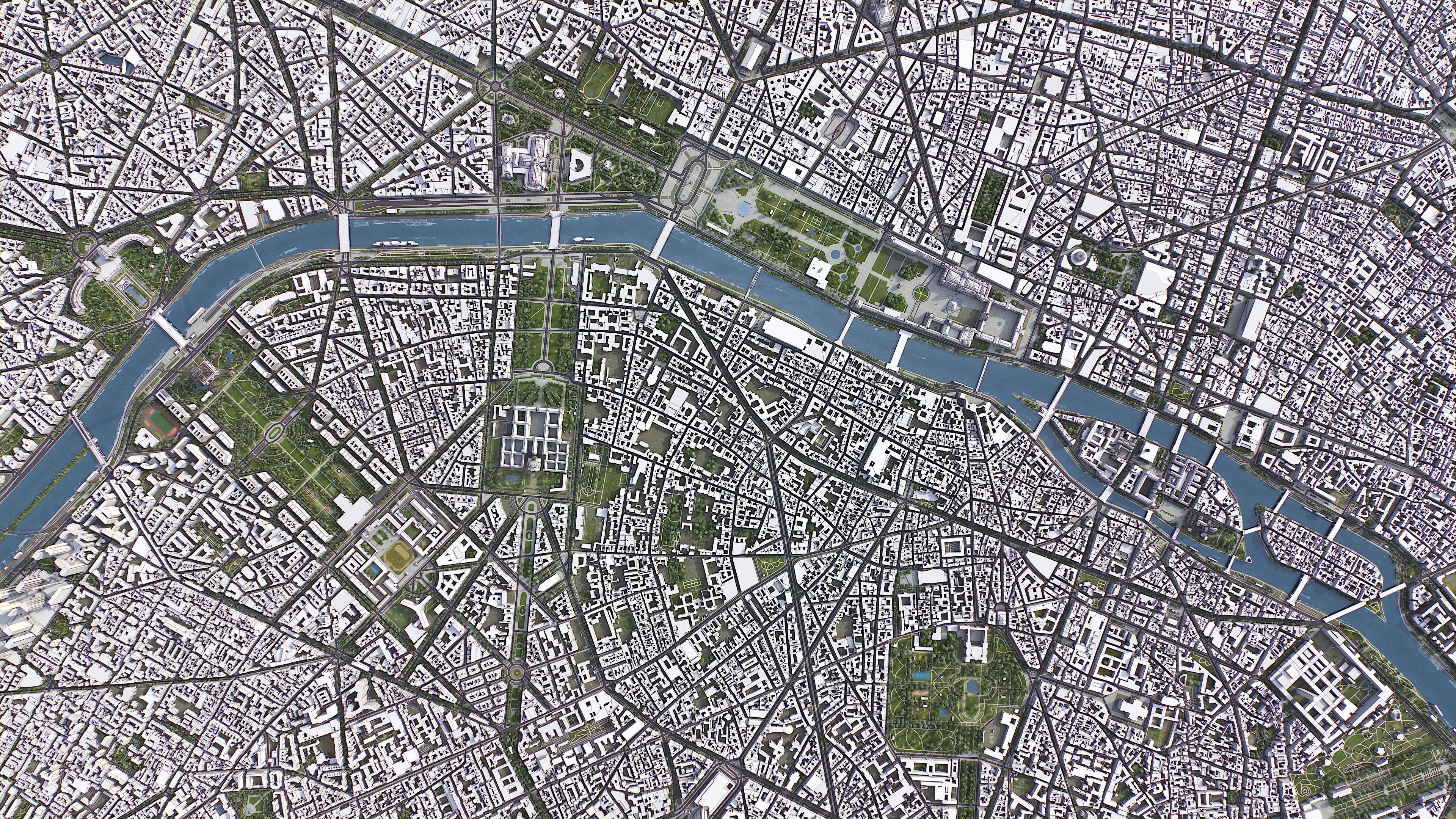 Paris Low-poly 3D model_12