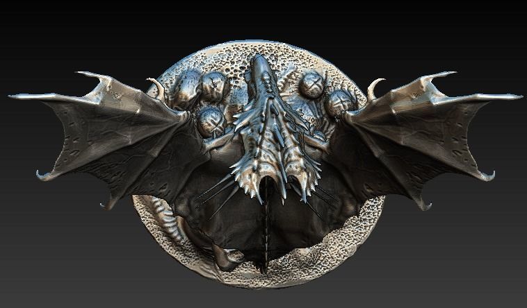 Flying queen alien xenomorph 3D model_5