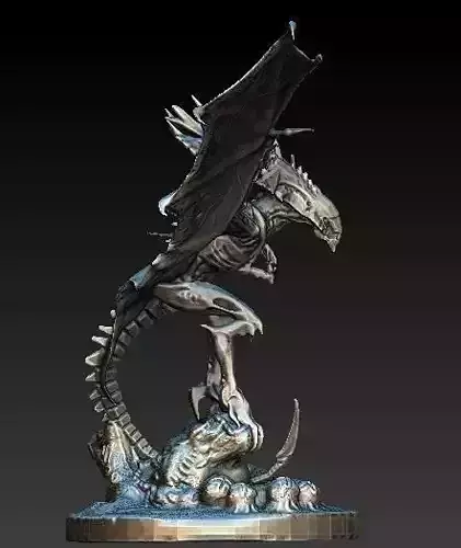 Flying queen alien xenomorph 3D model