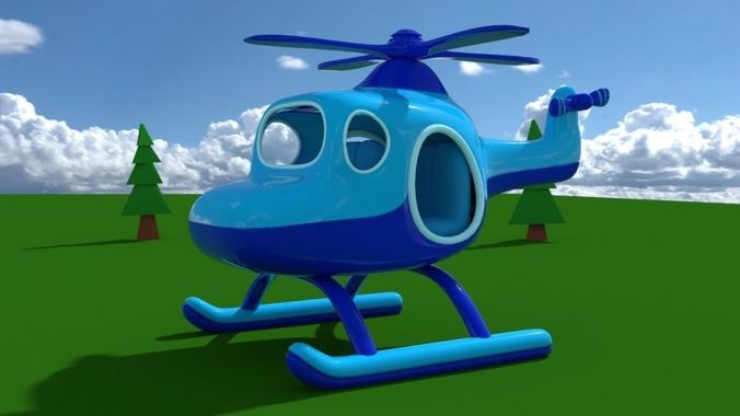 Toy Helicopter 3D model