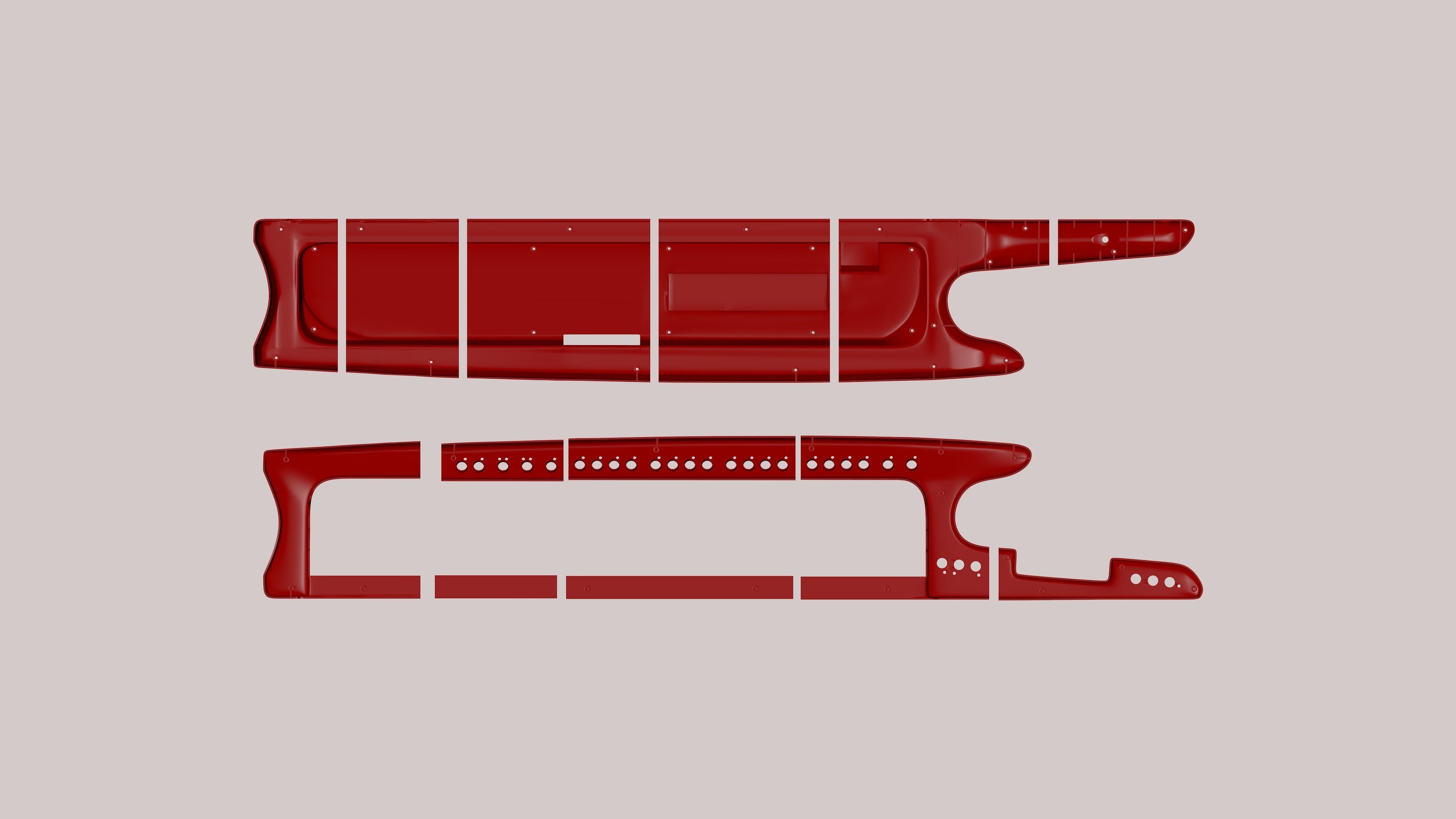 Roland ax1 casing WIP 3D print model_2