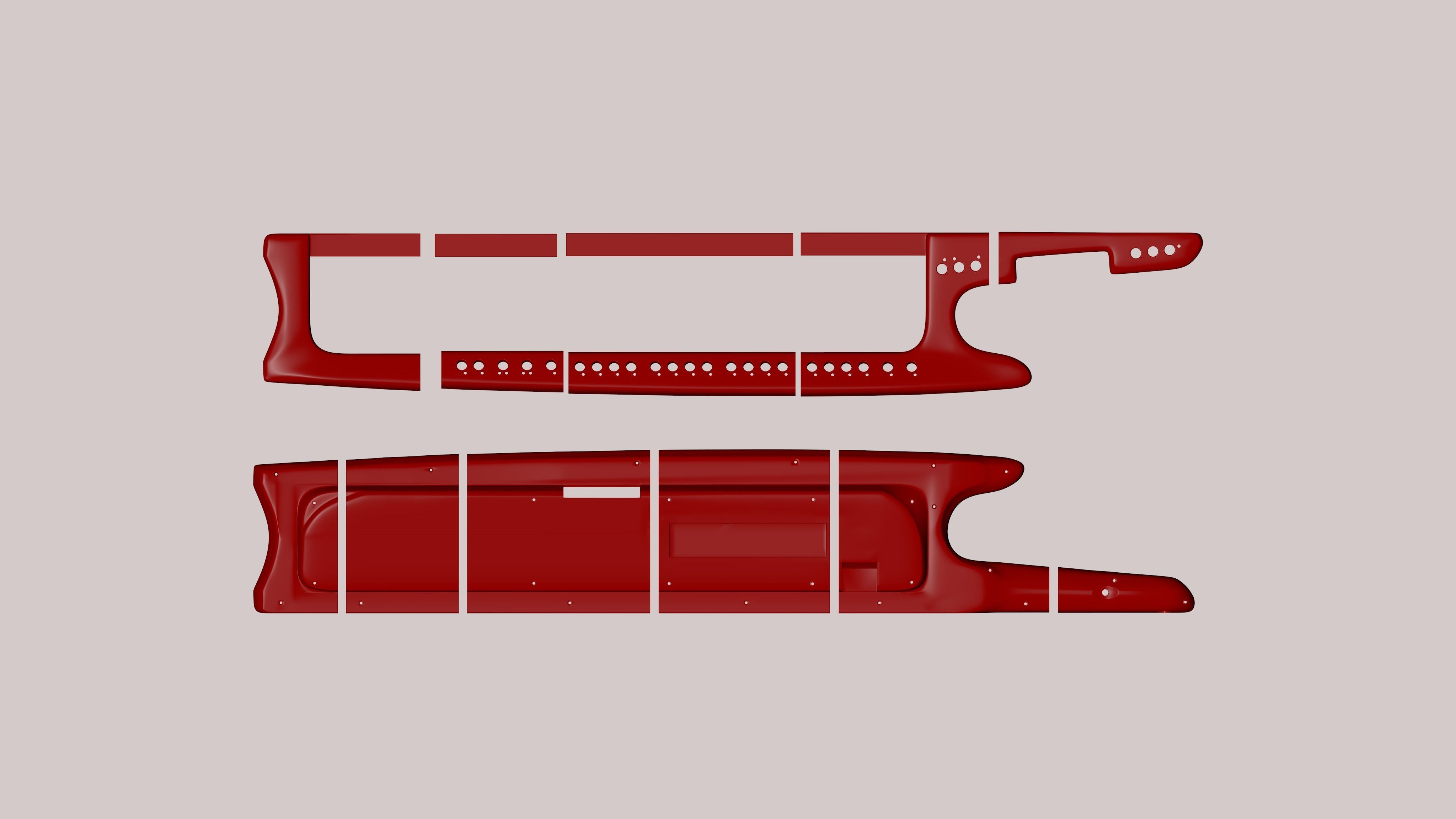 Roland ax1 casing WIP 3D print model_3