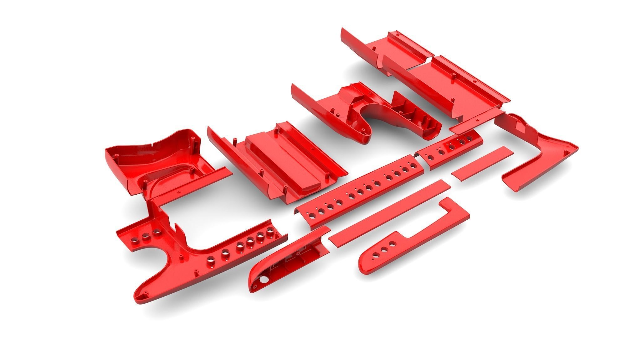 Roland ax1 casing WIP 3D print model_1