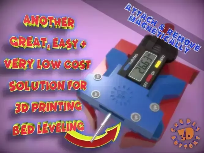 PETsFang Low Cost Solution for Bed Leveling 3D print model
