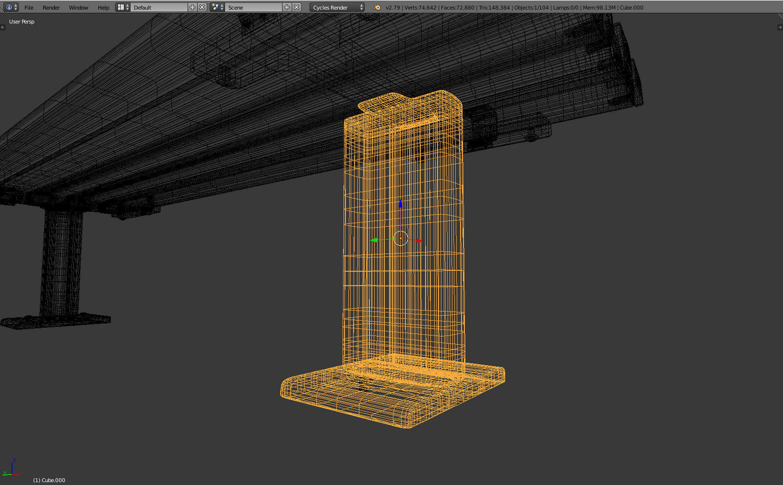 Bench Clean Metal 3D model_16