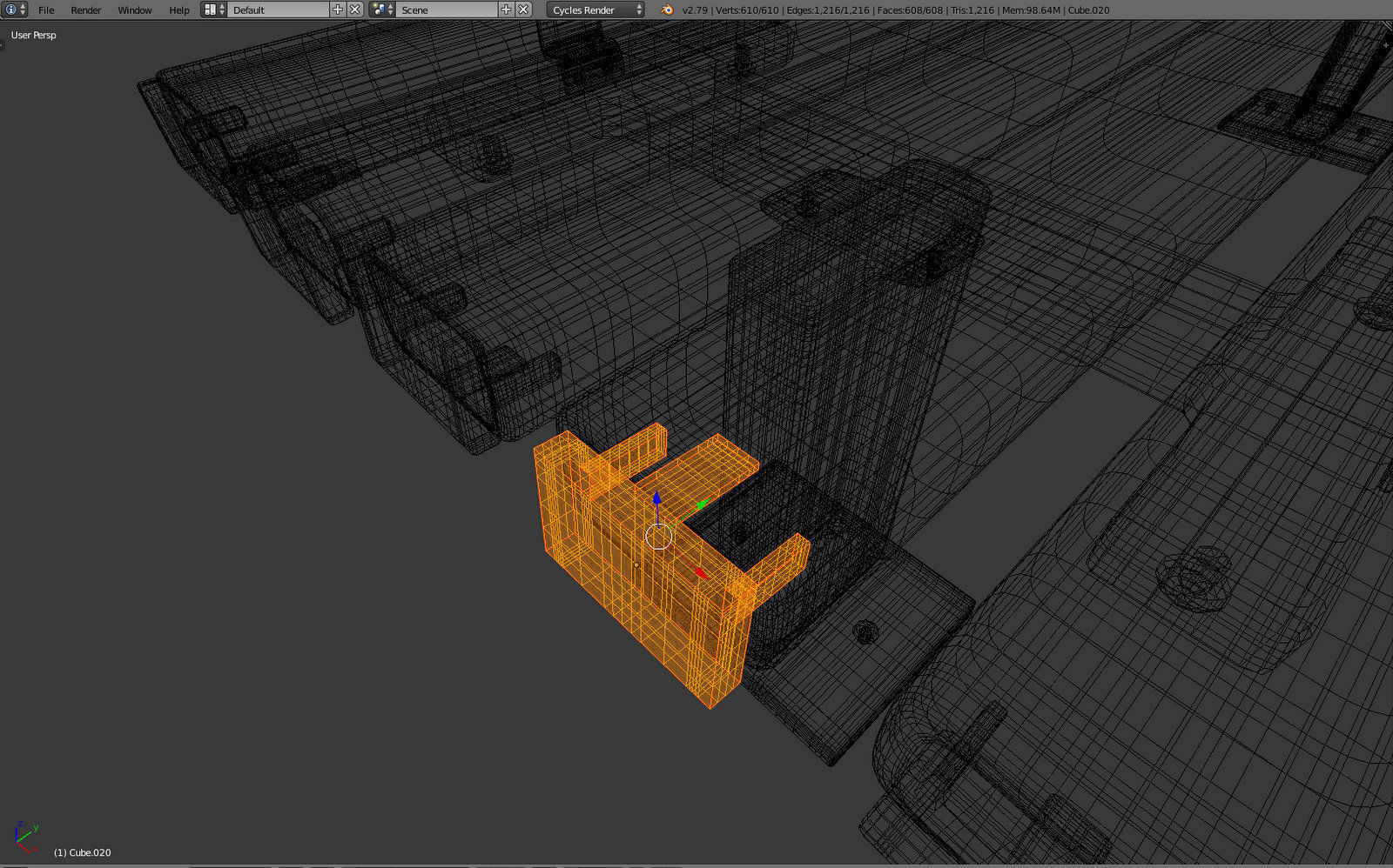 Bench Clean Metal 3D model_17