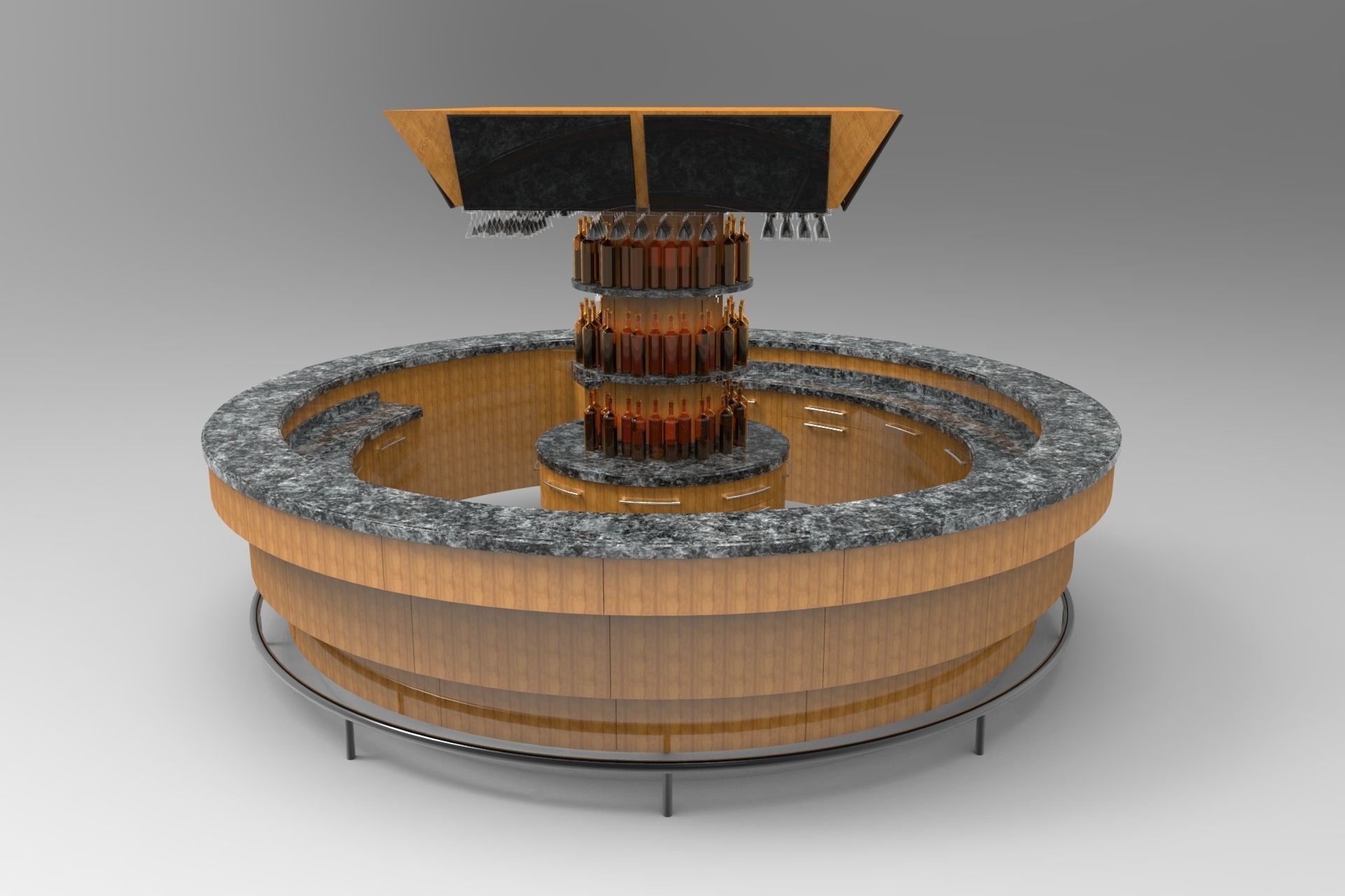 Round Bar 3D model CGTrader