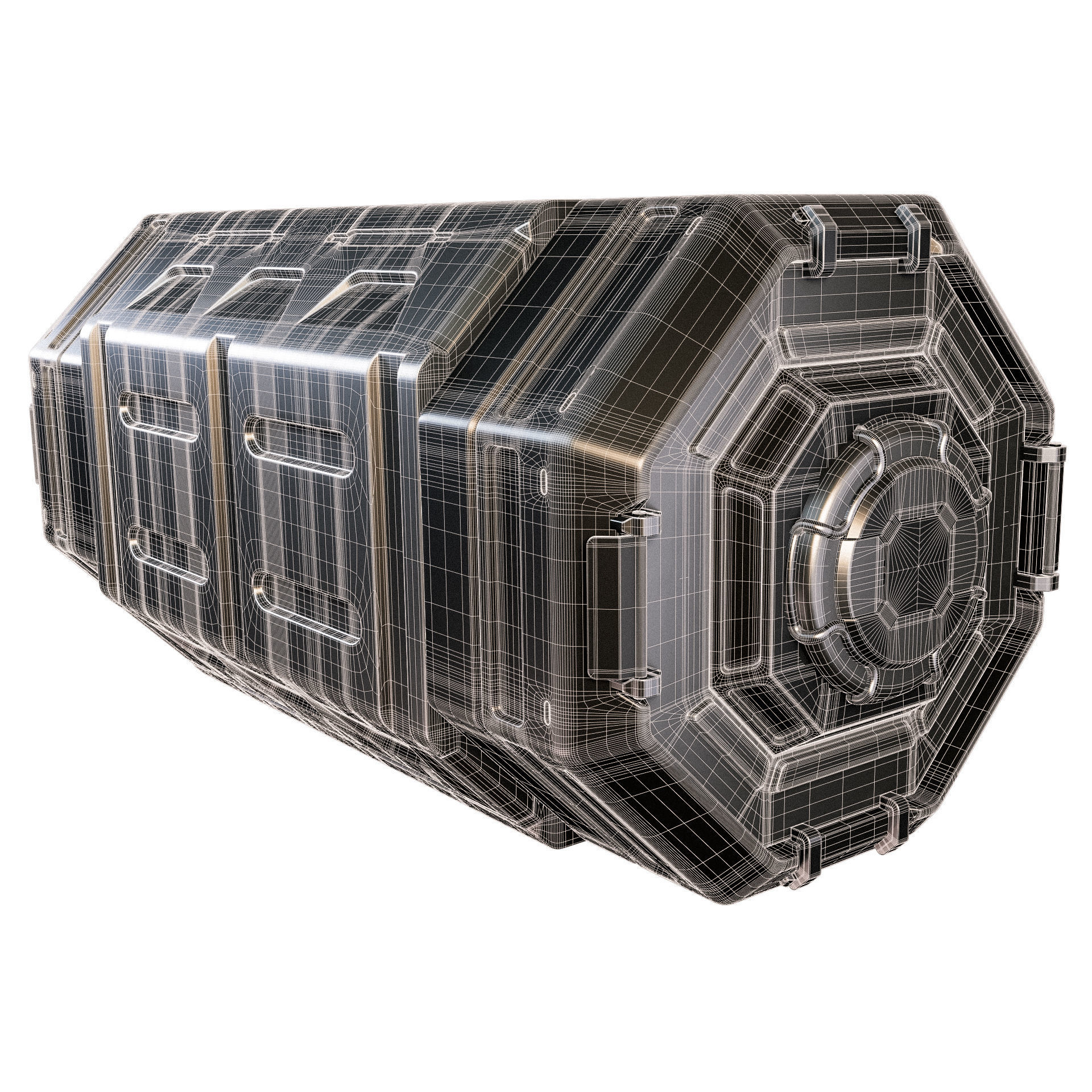 Sci-fi Container 3D model_5