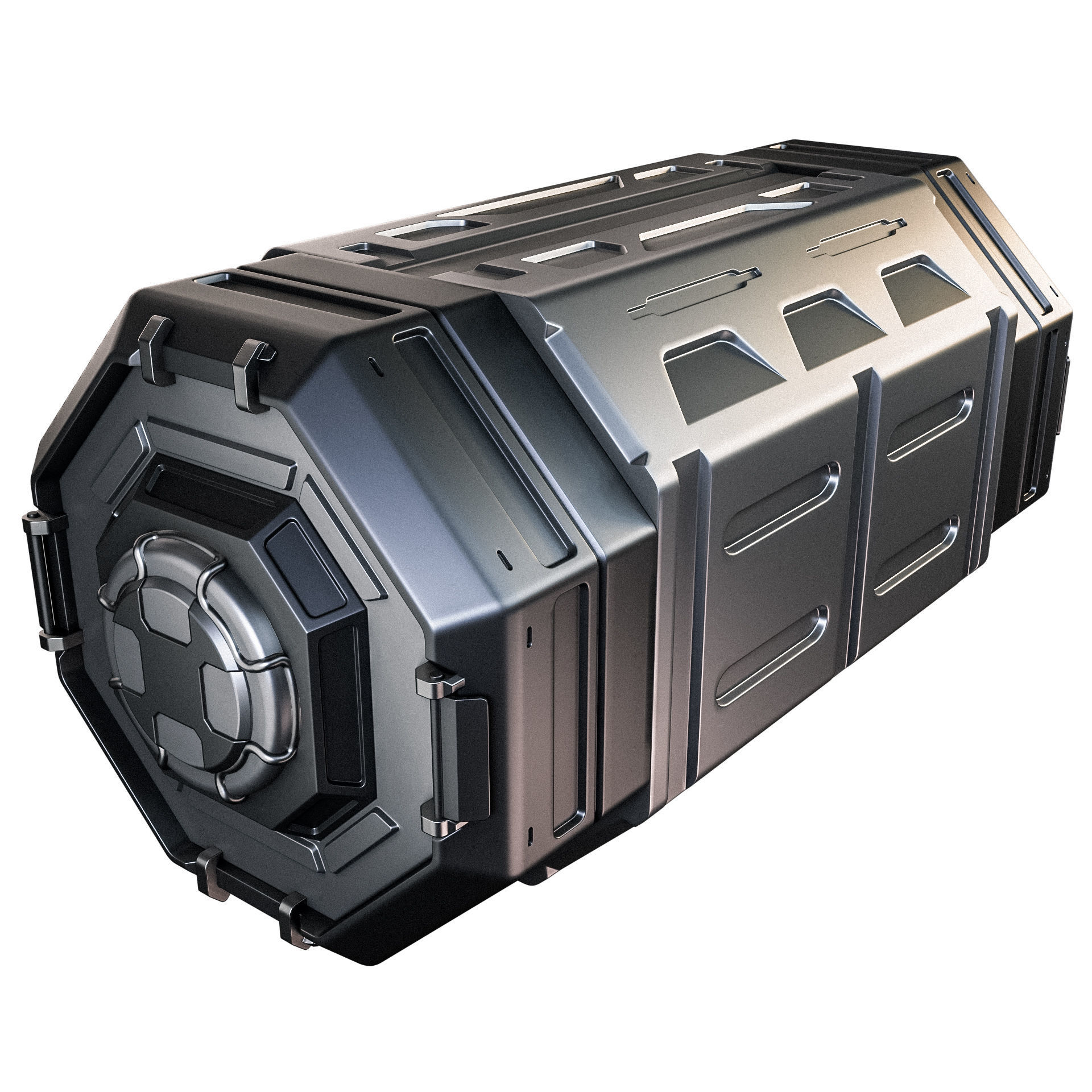 Sci-fi Container 3D model_0