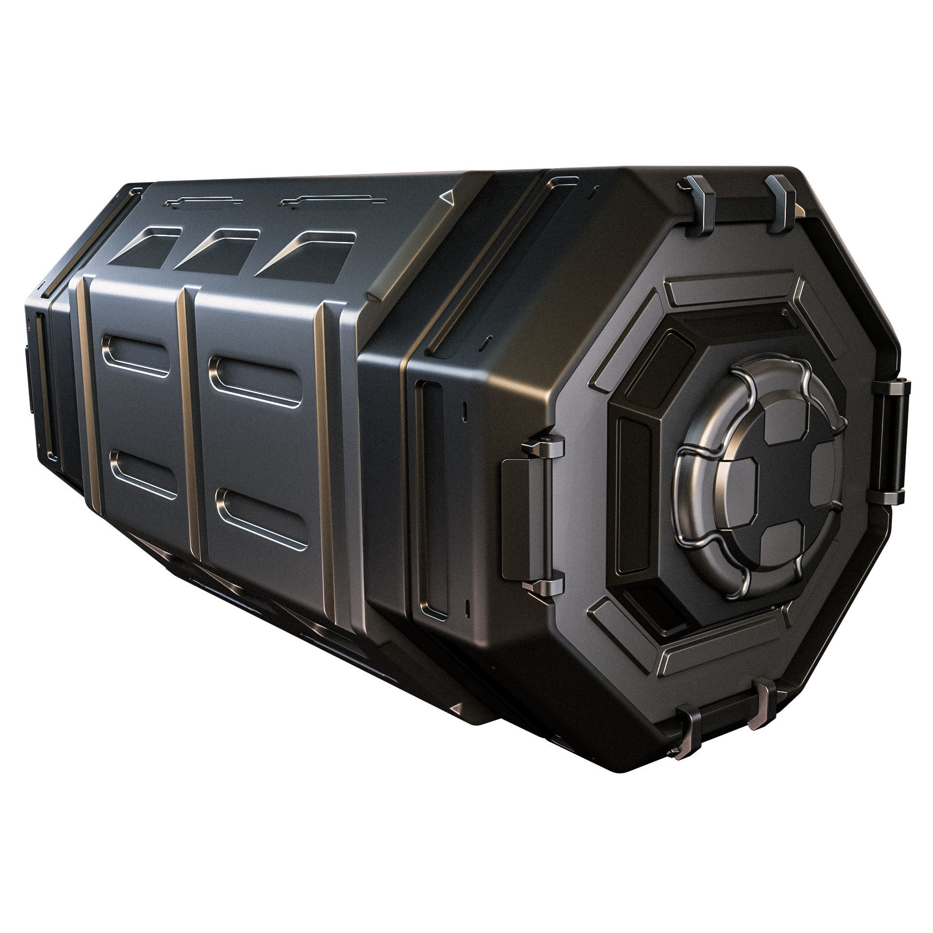Sci-fi Container 3D model_2