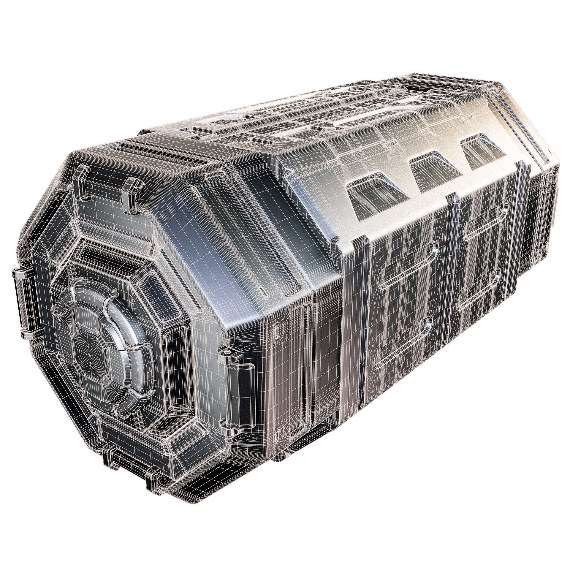Sci-fi Container 3D model_6